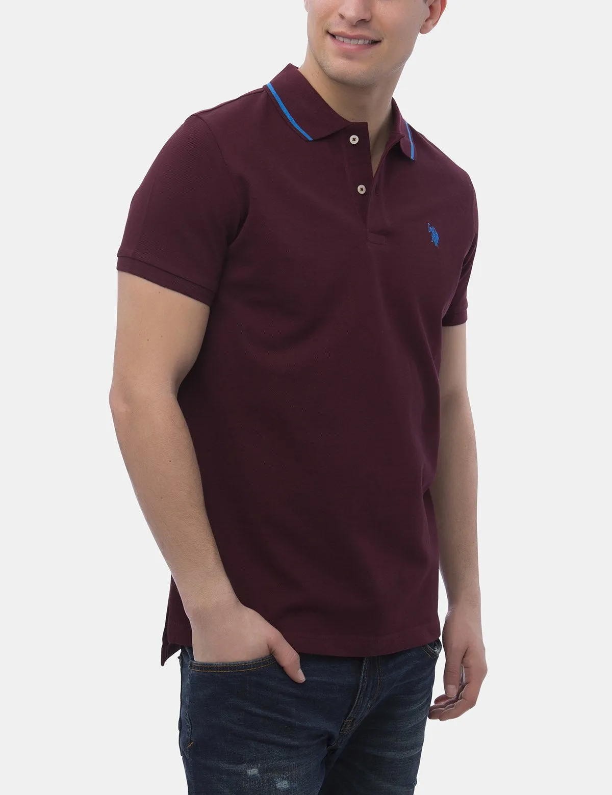 SLIM FIT SMALL LOGO POLO SHIRT sold by U.S. Polo Assn.