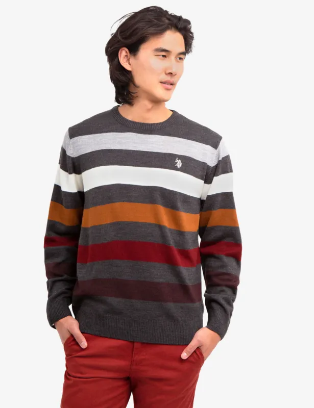 SOFT MULTICOLOR STRIPED SWEATER sold by U.S. Polo Assn.