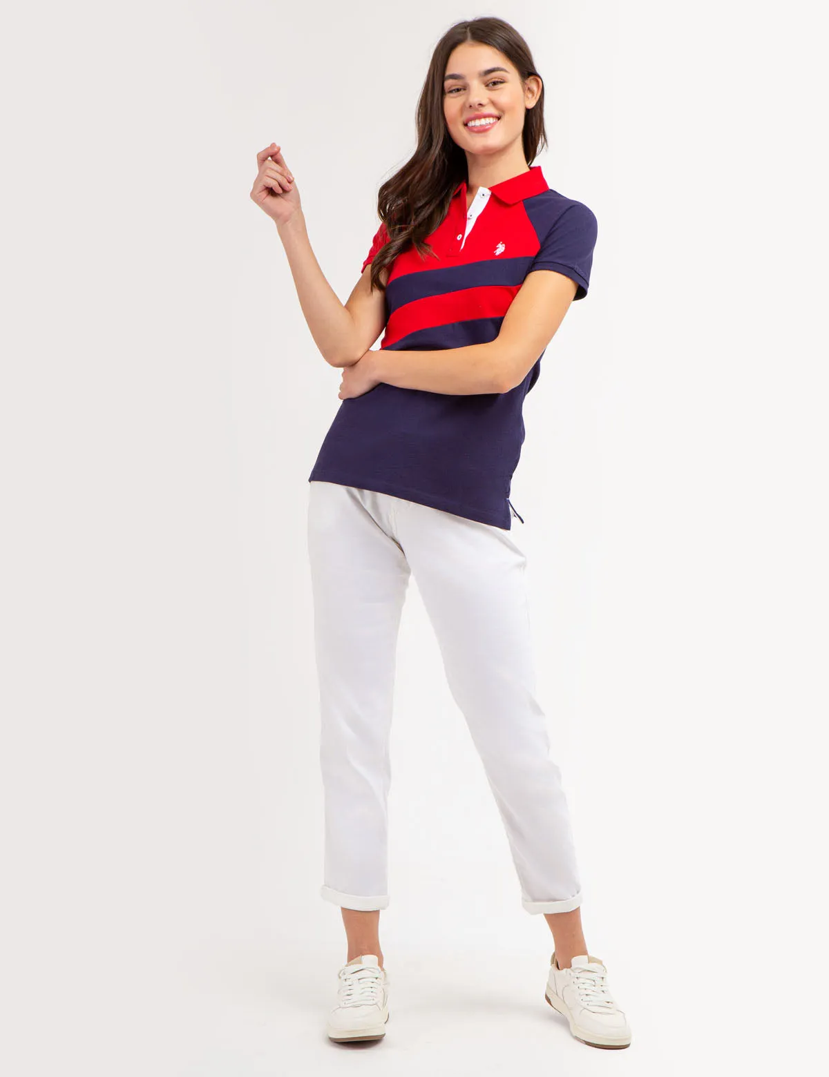 DIAGONAL SASH COLORBLOCK POLO SHIRT sold by U.S. Polo Assn. product image thumbnail 2