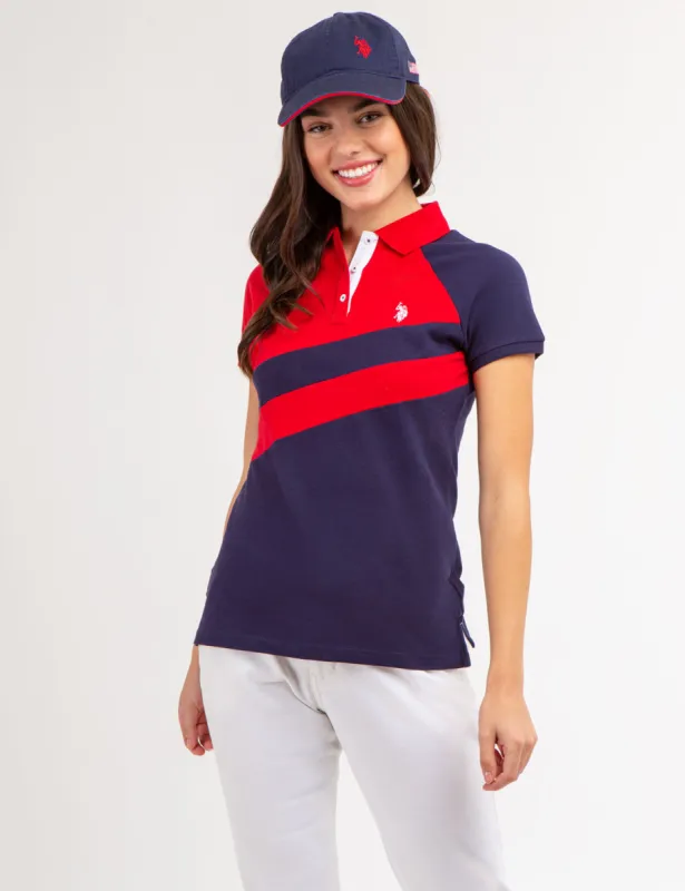 DIAGONAL SASH COLORBLOCK POLO SHIRT sold by U.S. Polo Assn.