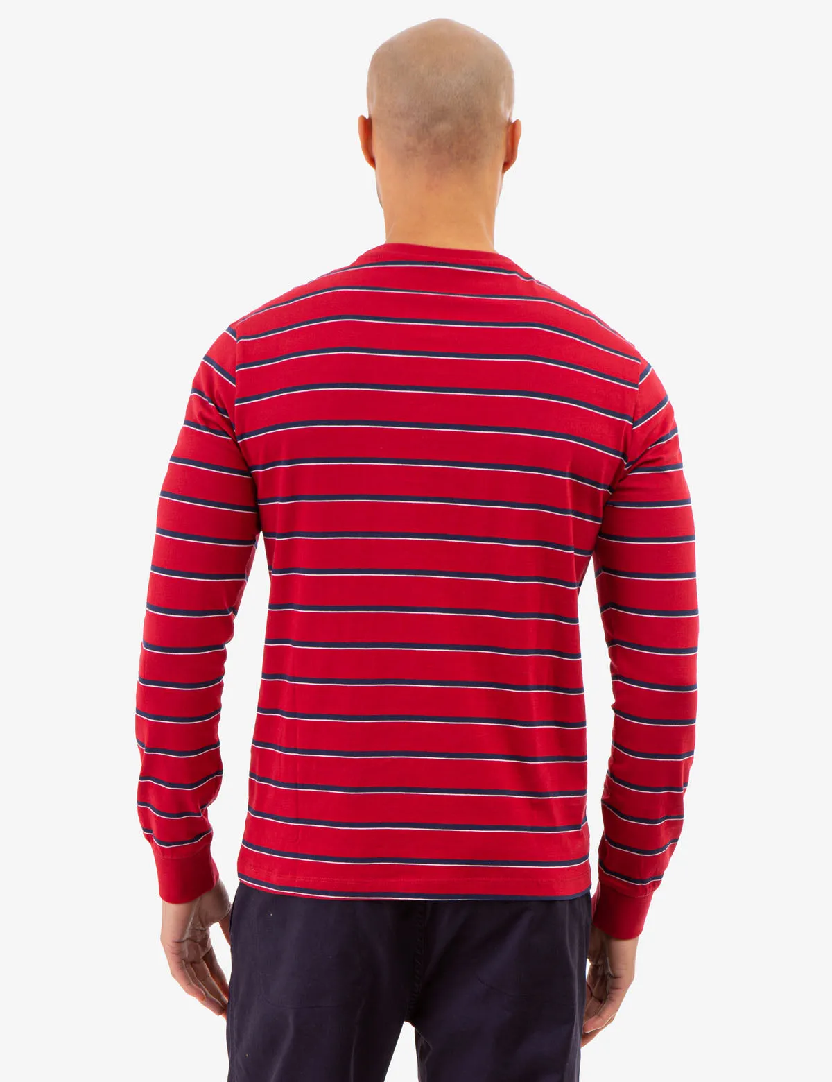 YARN DYE STRIPE JERSEY LONG SLEEVE T-SHIRT sold by U.S. Polo Assn. product image thumbnail 4