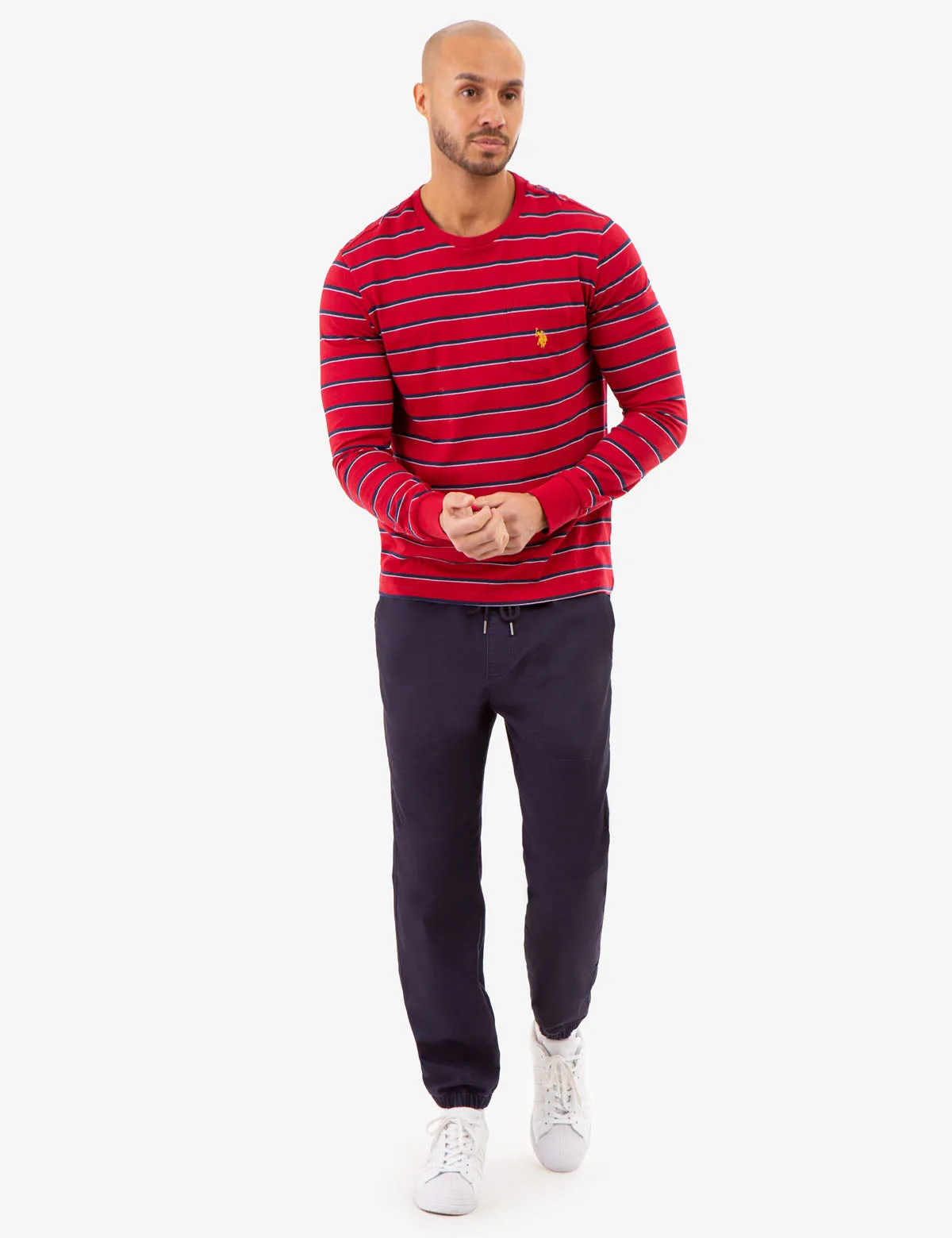 YARN DYE STRIPE JERSEY LONG SLEEVE T-SHIRT sold by U.S. Polo Assn. product image thumbnail 2