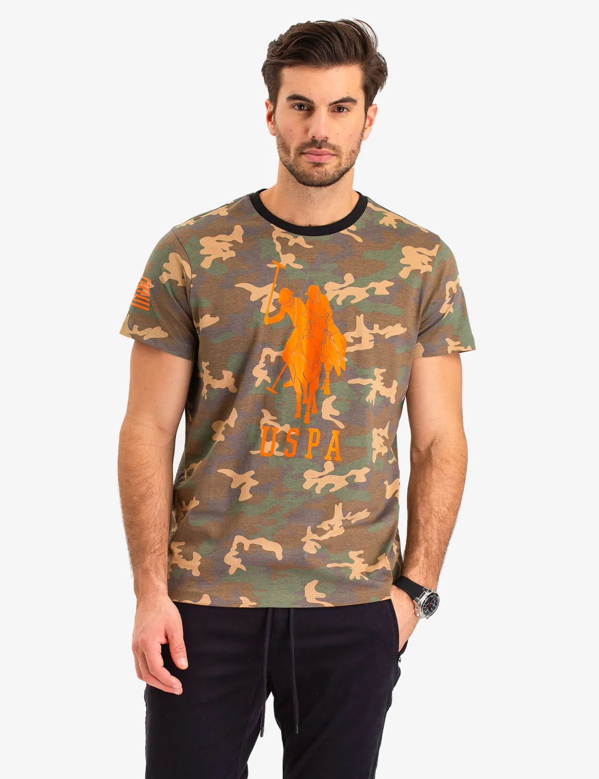 CAMO LOGO CREW NECK T-SHIRT sold by U.S. Polo Assn.