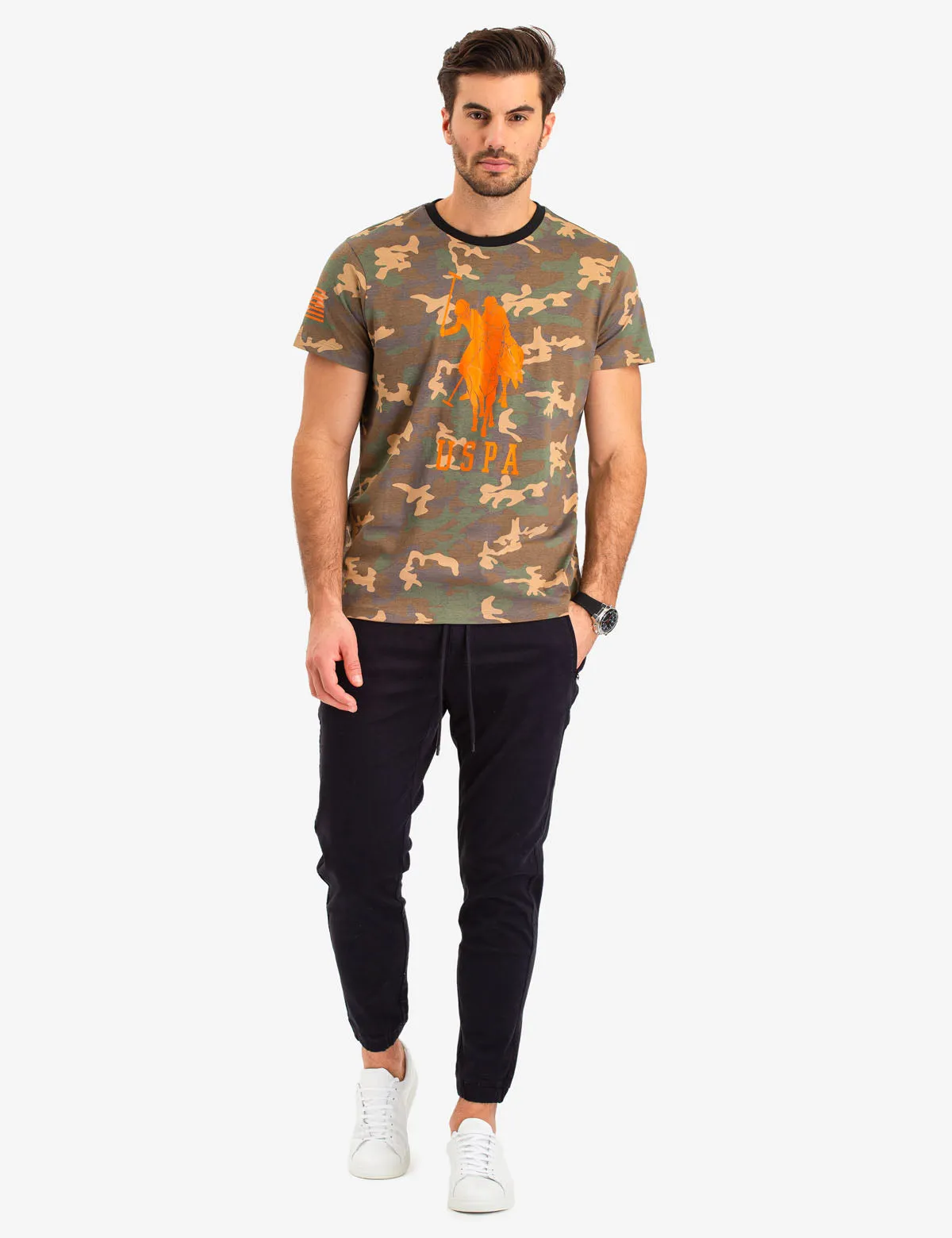 CAMO LOGO CREW NECK T-SHIRT sold by U.S. Polo Assn. product image thumbnail 2