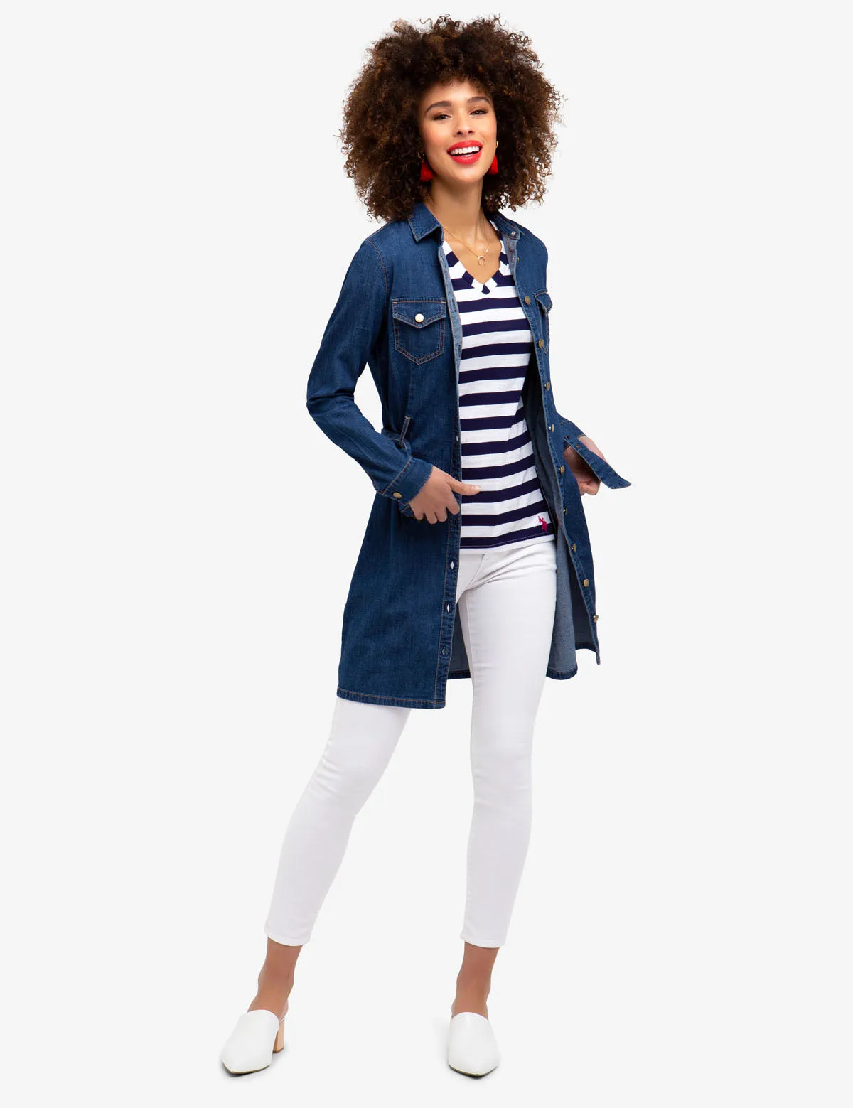 STRIPED V-NECK T-SHIRT sold by U.S. Polo Assn. product image thumbnail 2