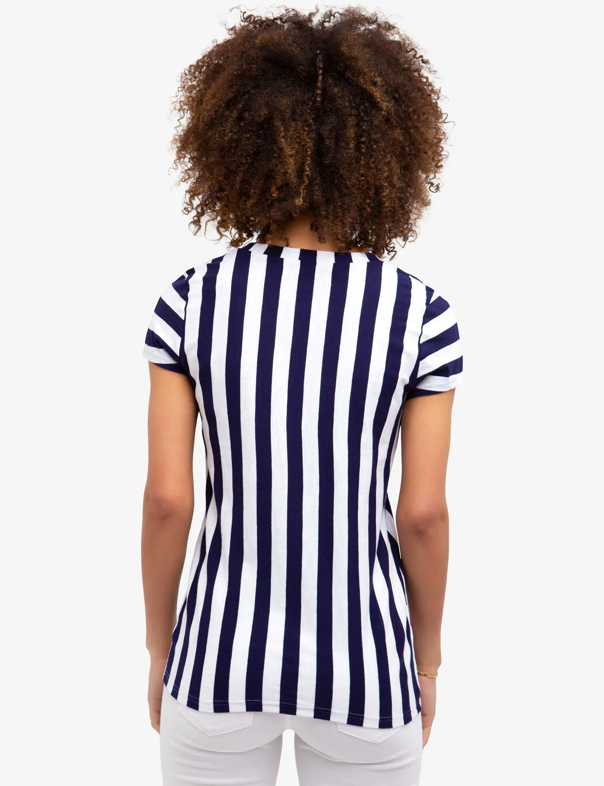 STRIPED V-NECK T-SHIRT sold by U.S. Polo Assn. product image thumbnail 4