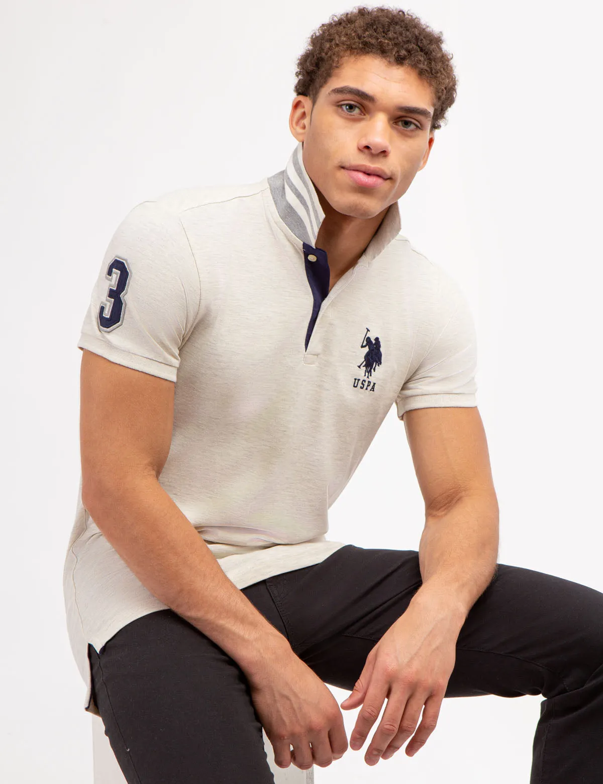 SLIM FIT STRETCH PIQUE POLO SHIRT sold by U.S. Polo Assn. product image thumbnail 3