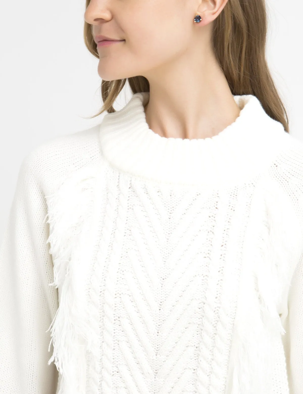 FRINGE MOCK NECK SWEATER sold by U.S. Polo Assn. product image thumbnail 3