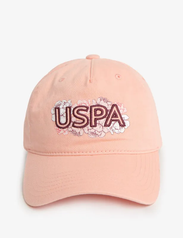 ETCHED FLORAL USPA APPLIQUE DAD CAP sold by U.S. Polo Assn.