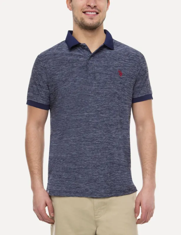 SPACE DYE PERFORMANCE POLO SHIRT sold by U.S. Polo Assn.