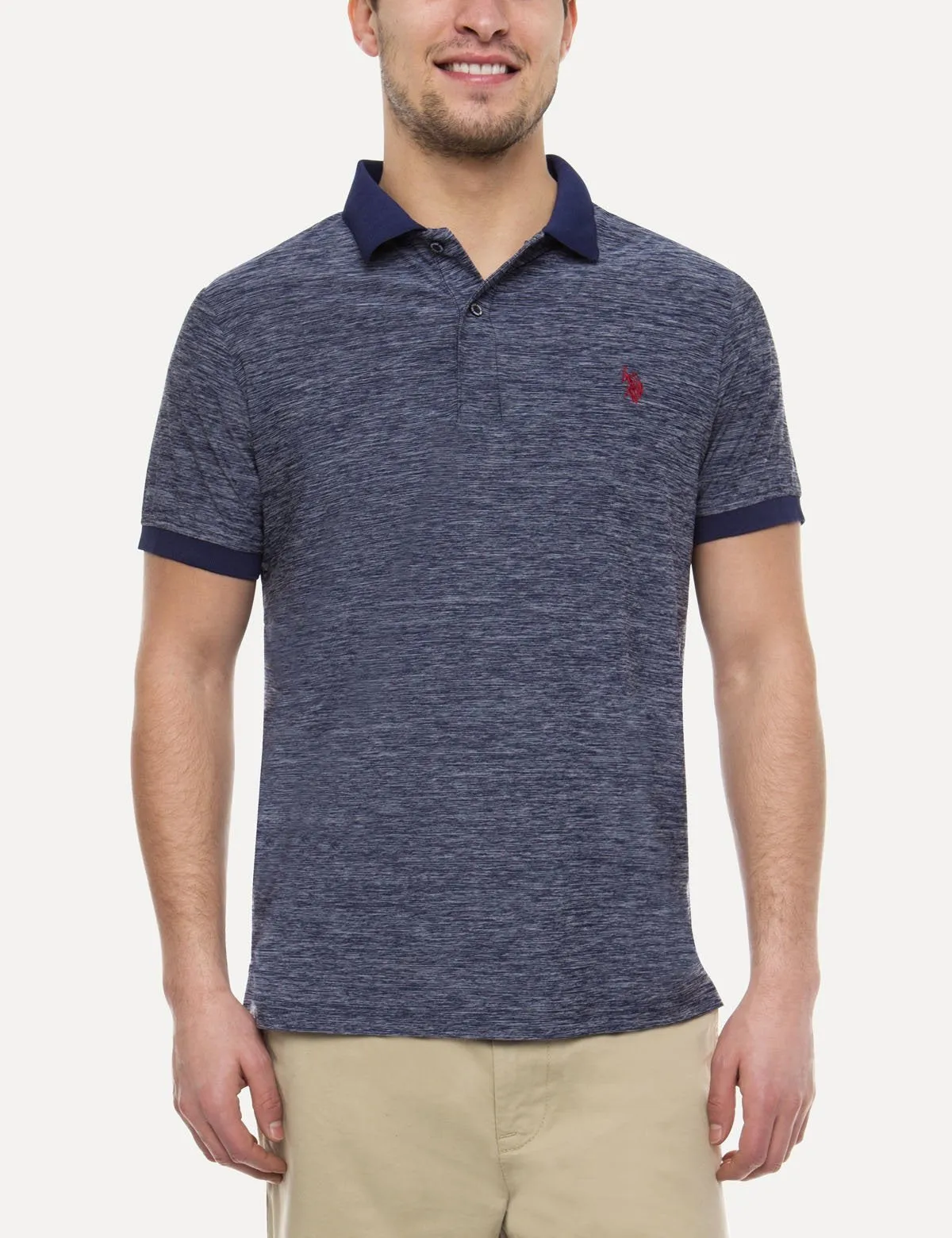 SPACE DYE PERFORMANCE POLO SHIRT sold by U.S. Polo Assn.