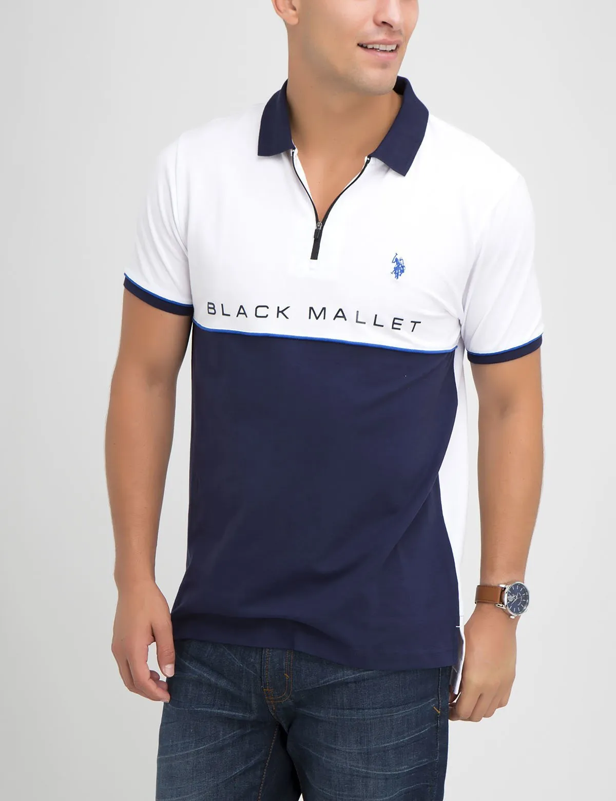 BLACK MALLET COLORBLOCK POLO SHIRT sold by U.S. Polo Assn. product image thumbnail 2