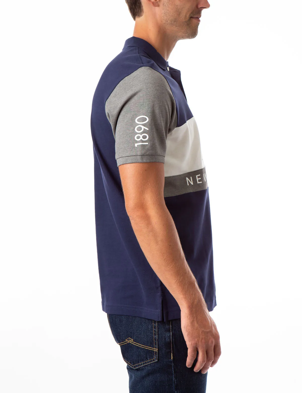 NYC COLORBLOCK CHEST STRIPE POLO SHIRT sold by U.S. Polo Assn. product image thumbnail 2