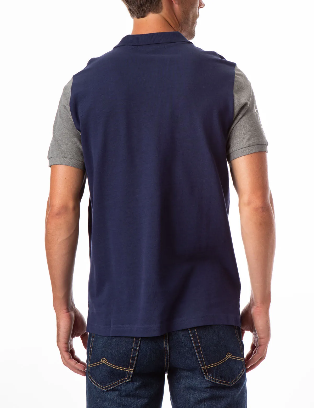 NYC COLORBLOCK CHEST STRIPE POLO SHIRT sold by U.S. Polo Assn. product image thumbnail 3