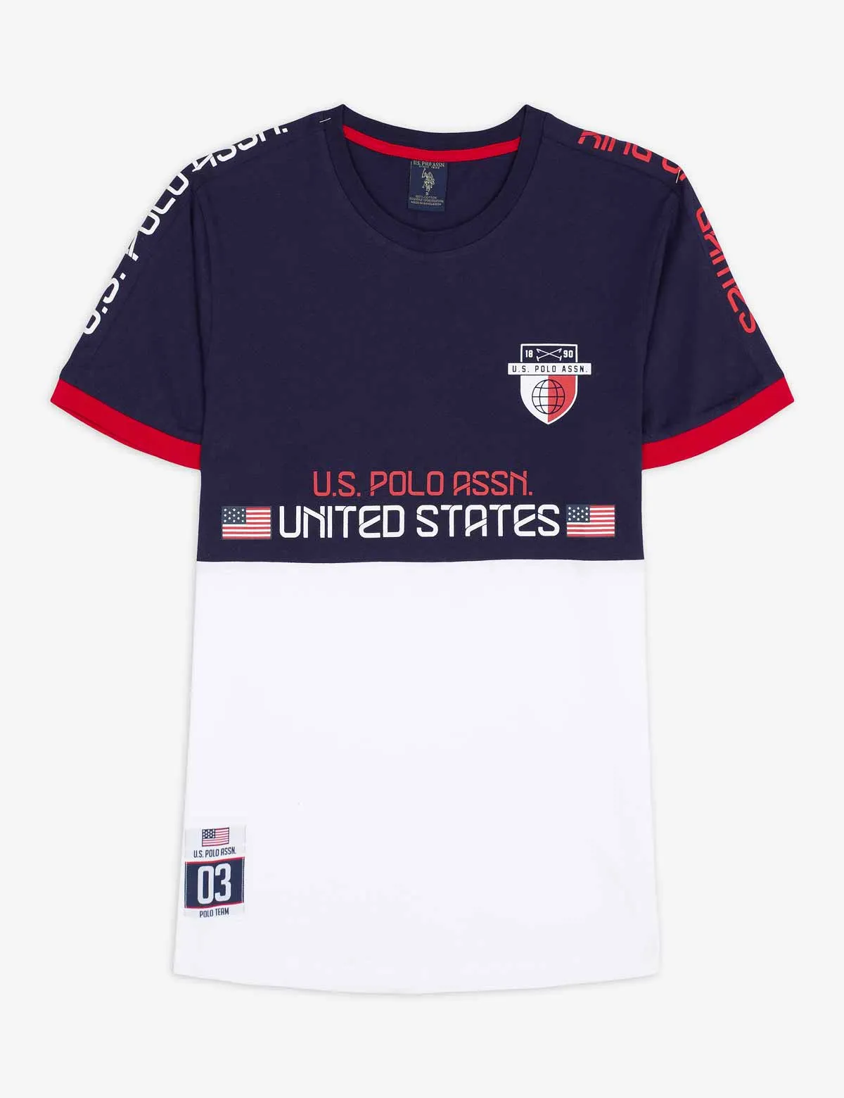 USPA USA COLORBLOCK SIDE TAPING T-SHIRT sold by U.S. Polo Assn. product image thumbnail 2