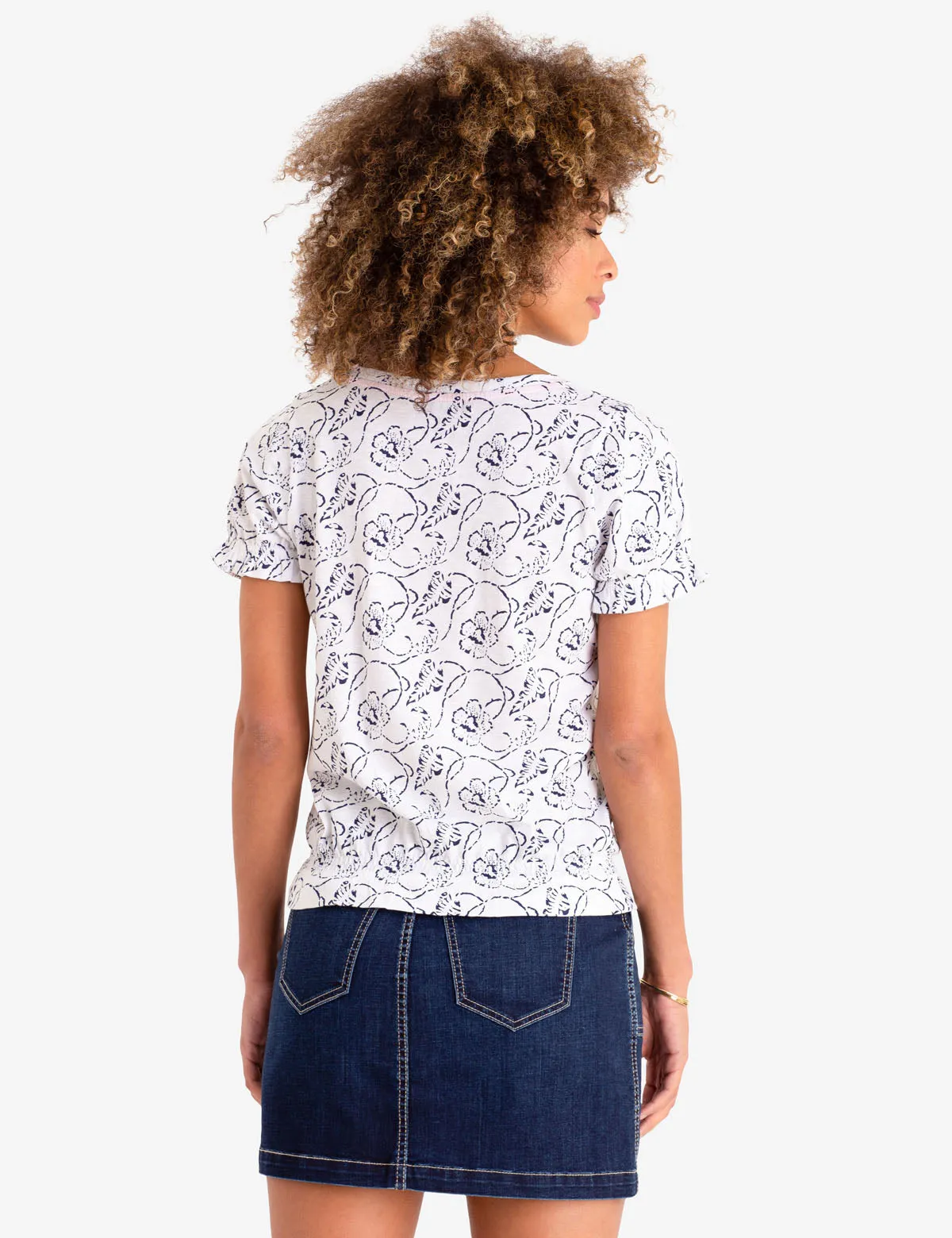 ALL OVER PRINT LACE UP TOP sold by U.S. Polo Assn. product image thumbnail 3