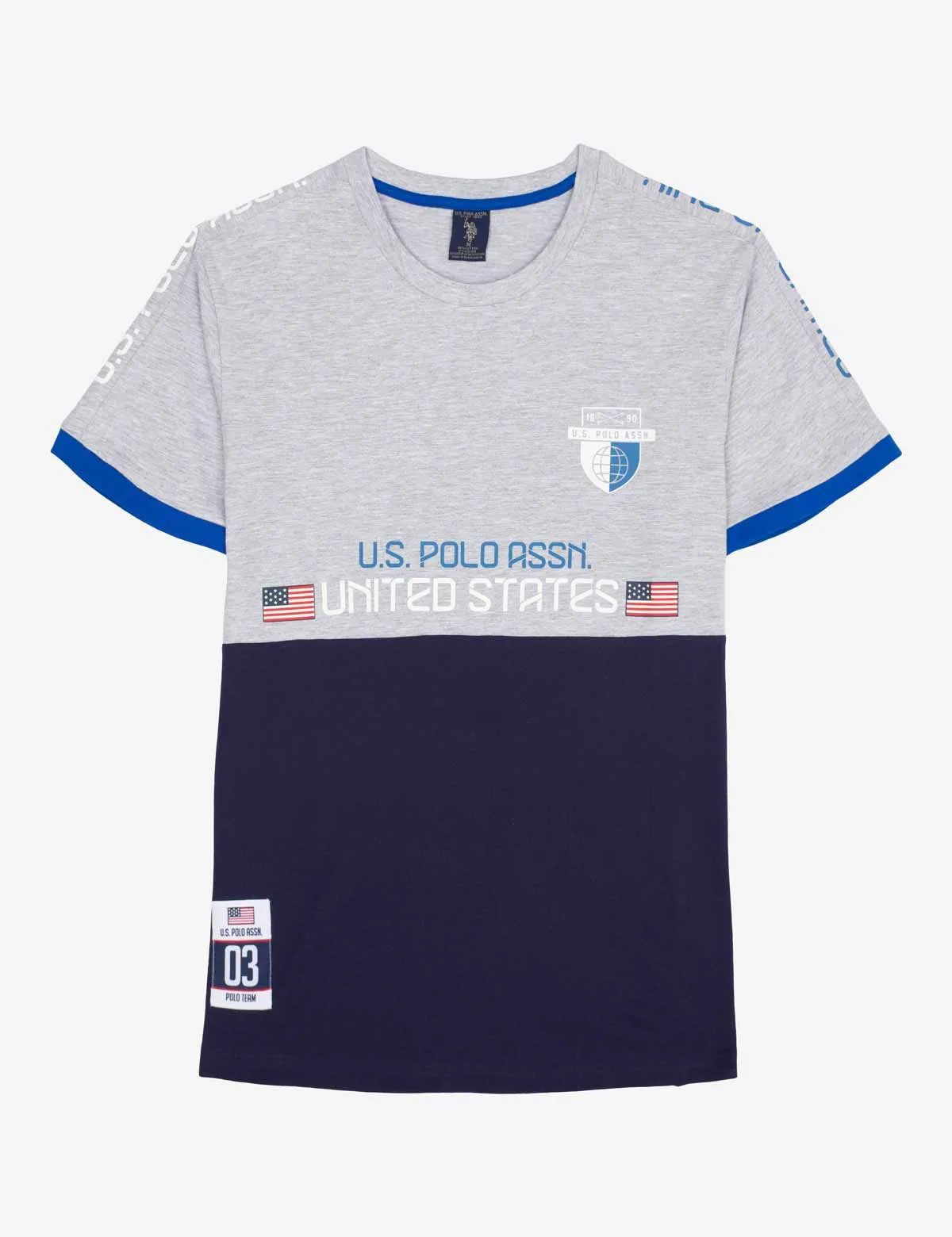 USPA USA COLORBLOCK SIDE TAPING T-SHIRT sold by U.S. Polo Assn.