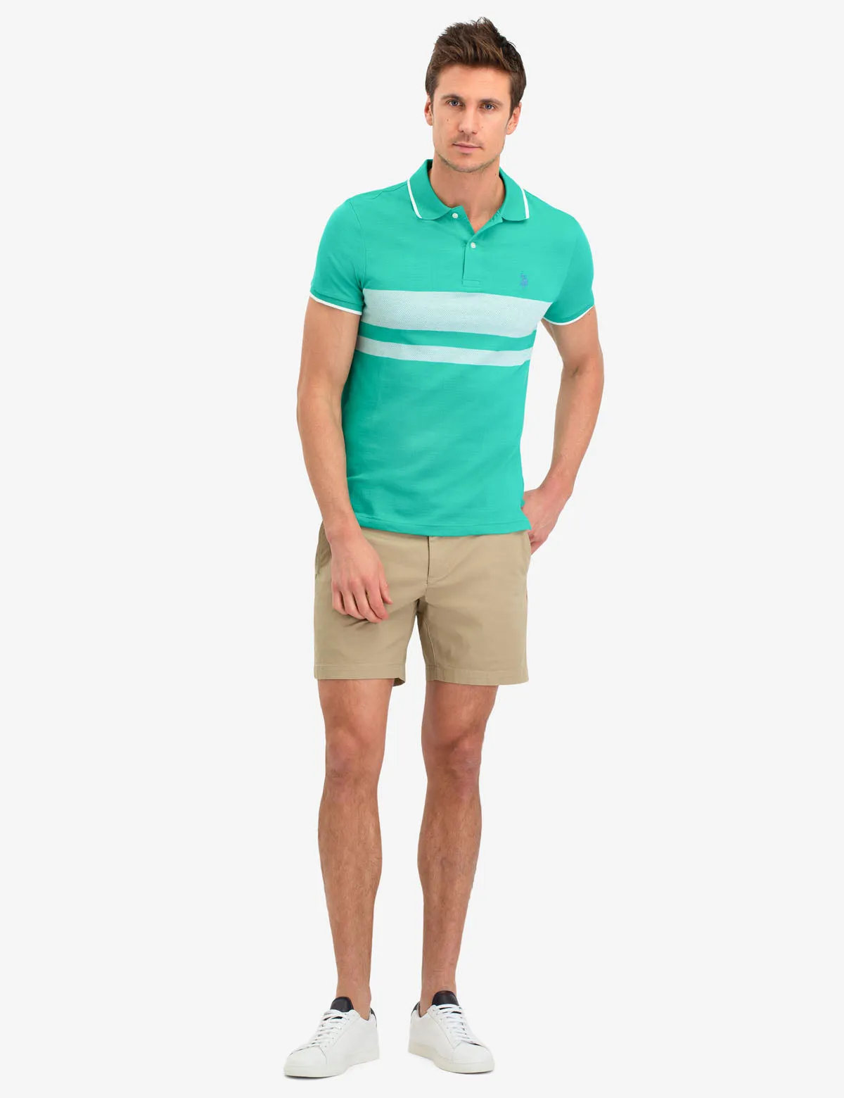 JACQUARD PIQUE POLO SHIRT sold by U.S. Polo Assn. product image thumbnail 3