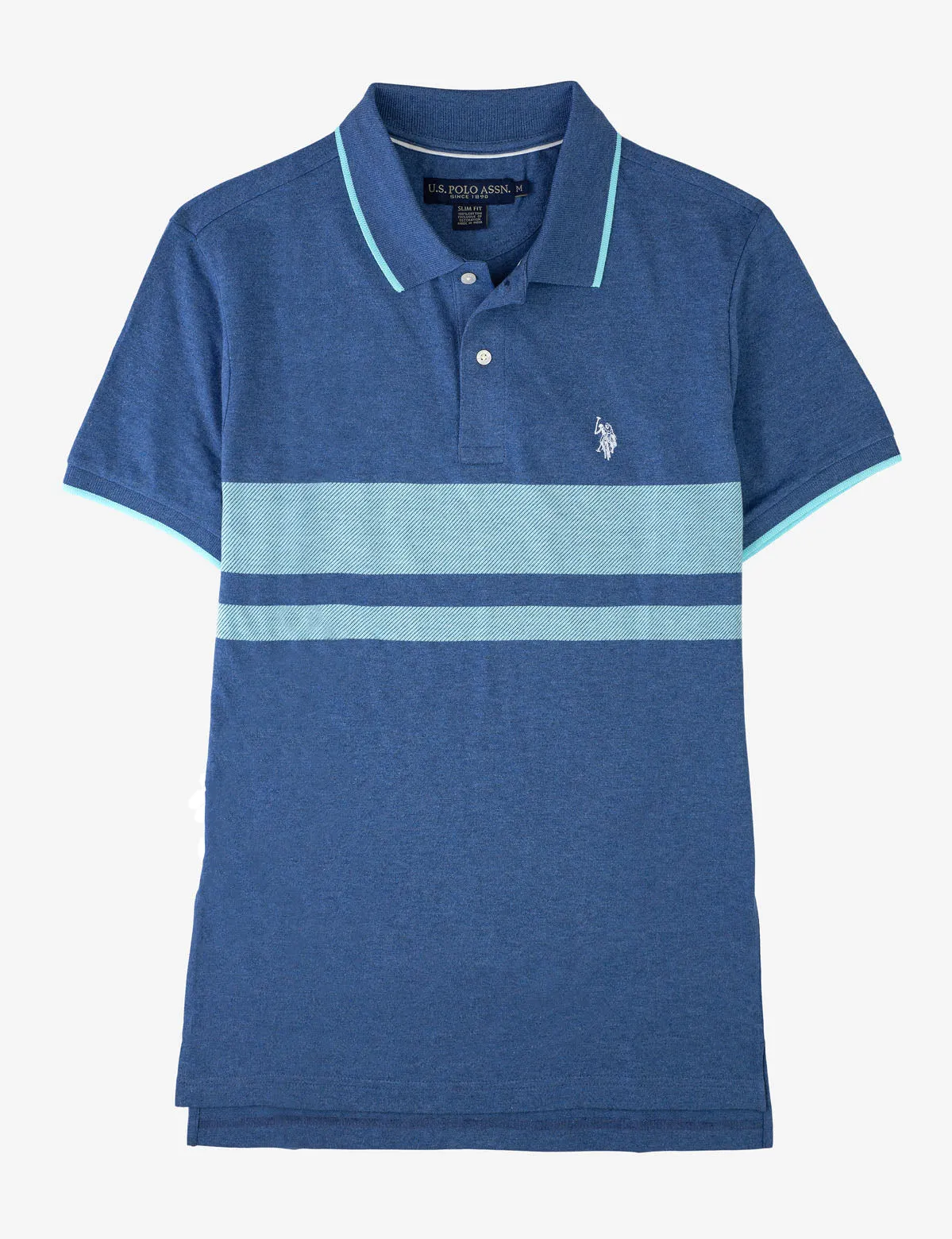 JACQUARD PIQUE POLO SHIRT sold by U.S. Polo Assn.