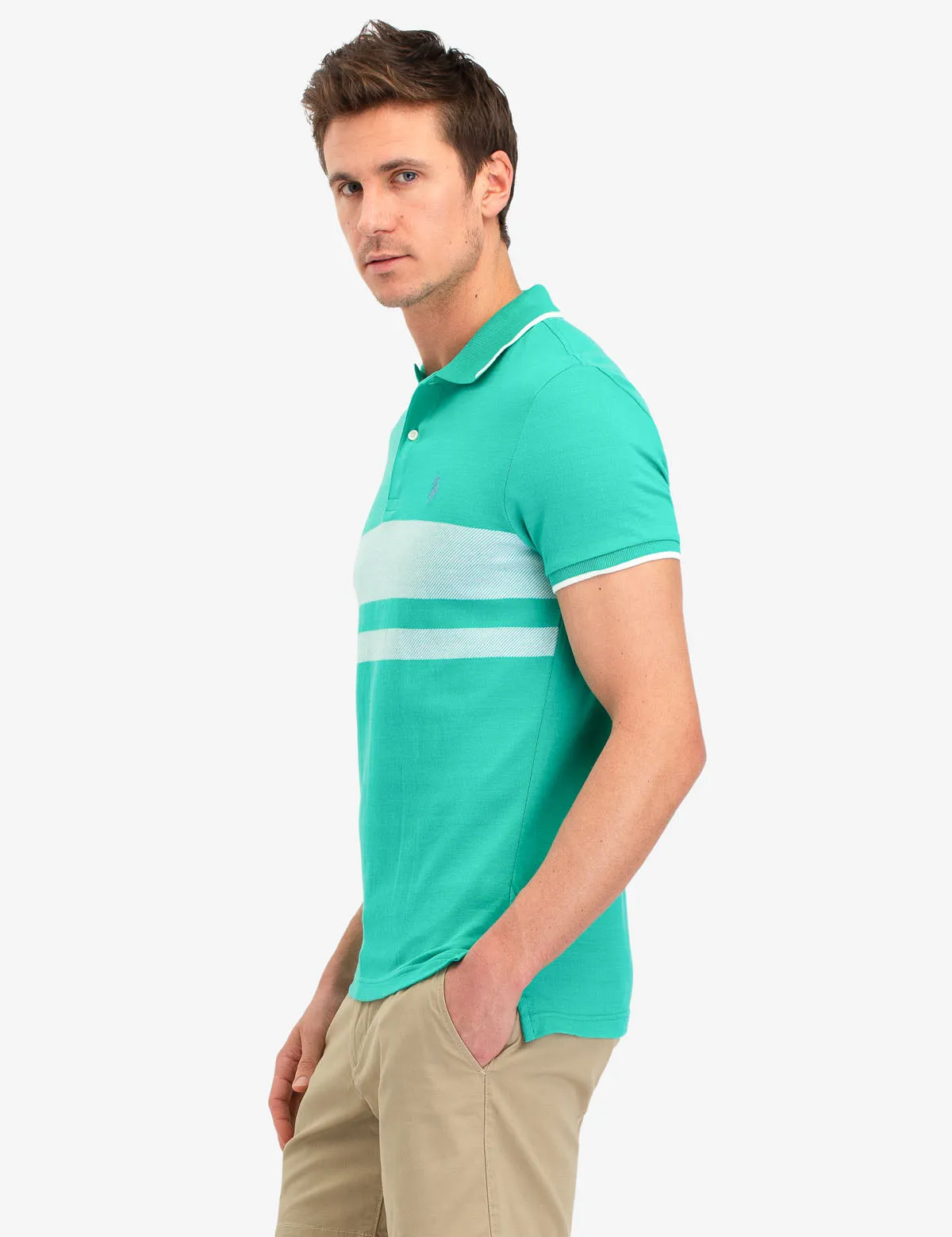 JACQUARD PIQUE POLO SHIRT sold by U.S. Polo Assn. product image thumbnail 4