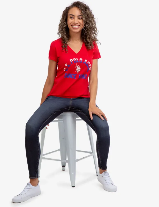 ARCHED LOGO GRAPHIC T-SHIRT sold by U.S. Polo Assn.