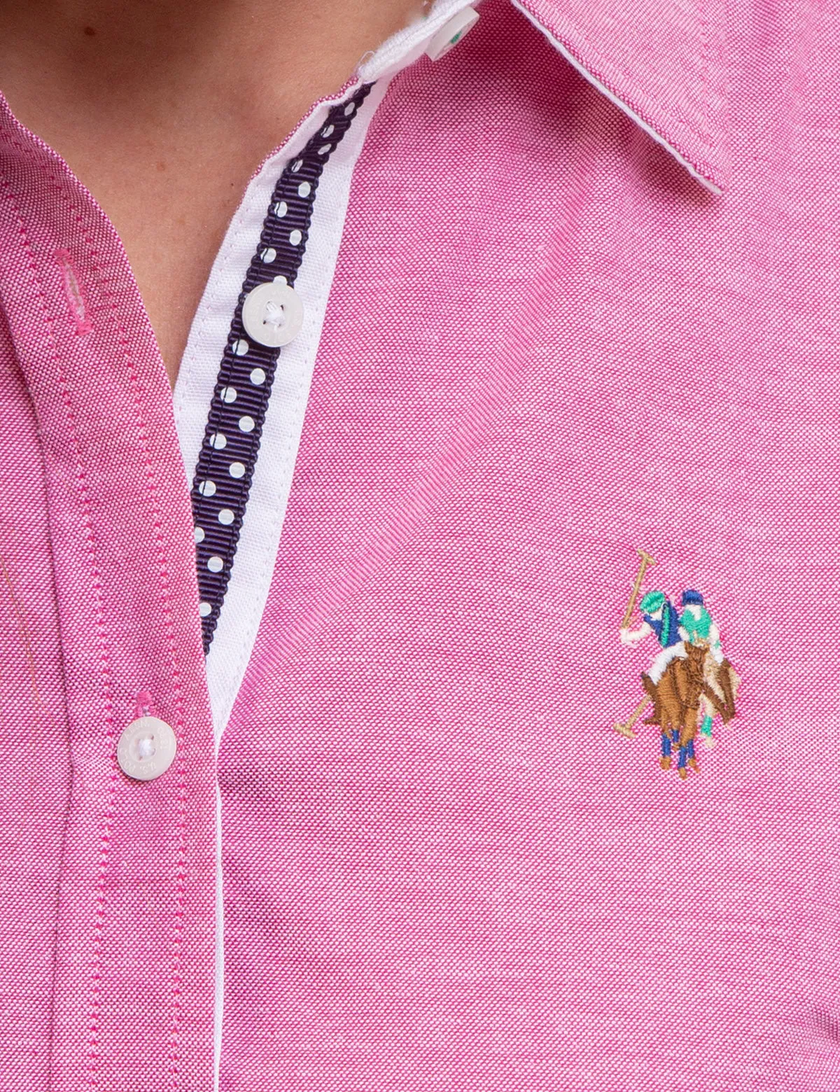 MULTI TONAL SMALL LOGO OXFORD SHIRT sold by U.S. Polo Assn. product image thumbnail 3