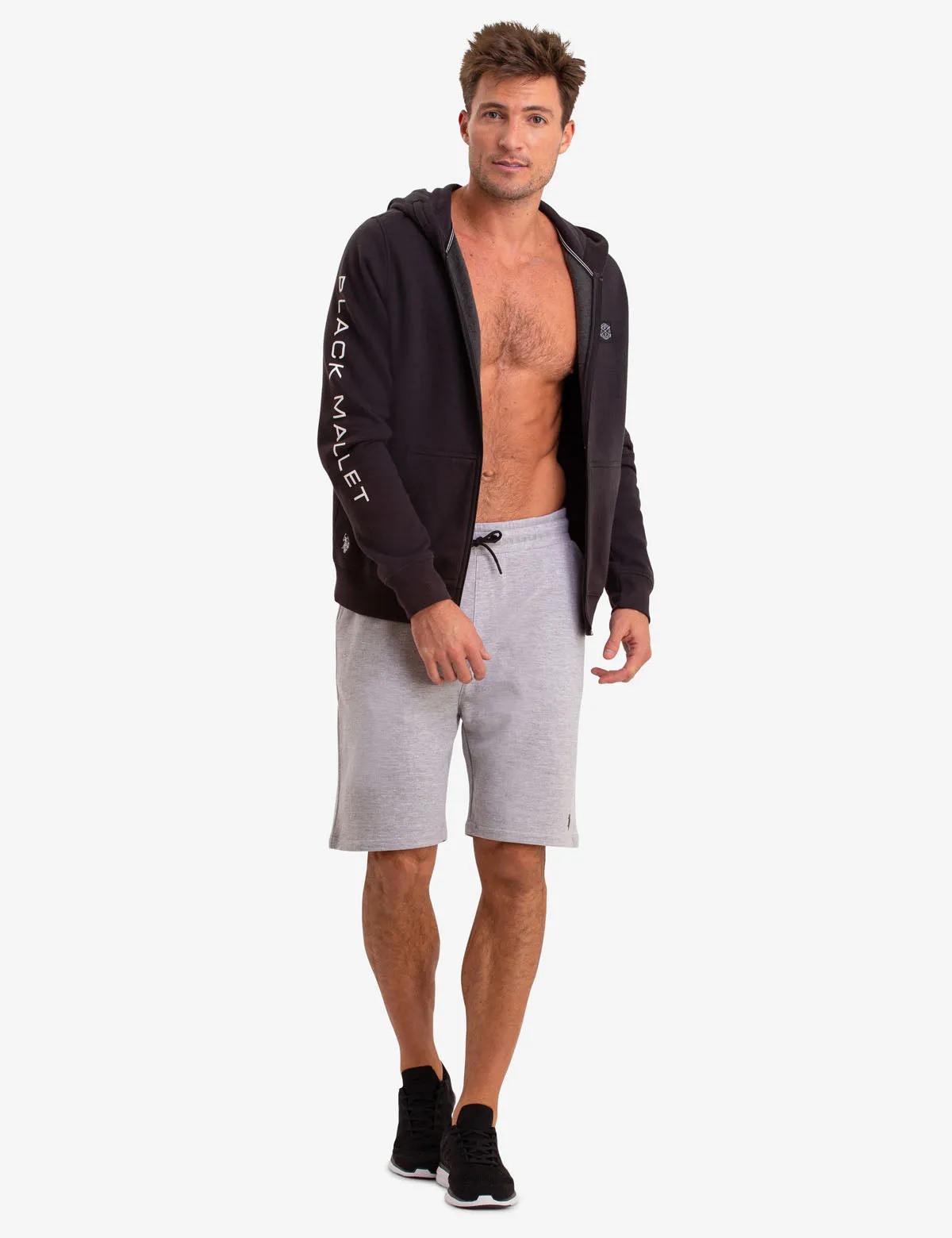 BLACK MALLET MAGIC DRAWSTRING LOGO ZIP HOODIE sold by U.S. Polo Assn. product image thumbnail 2