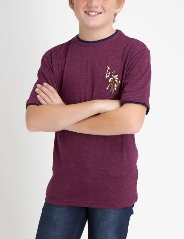 Boys Crew Neck Multi-Color Logo T-Shirt sold by U.S. Polo Assn.