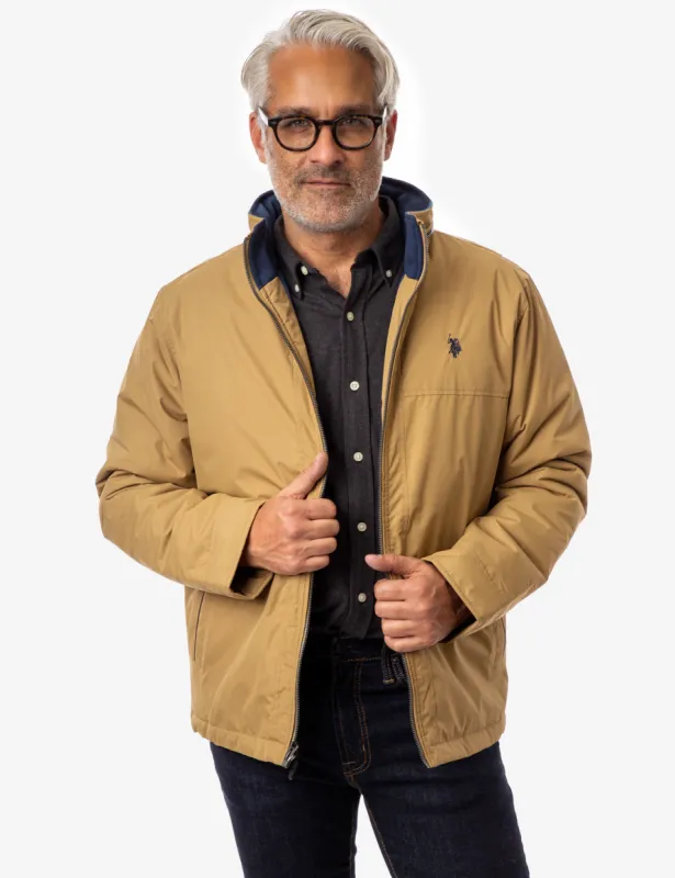 FULL SWING JACKET WITH CONCEALED HOOD sold by U.S. Polo Assn.