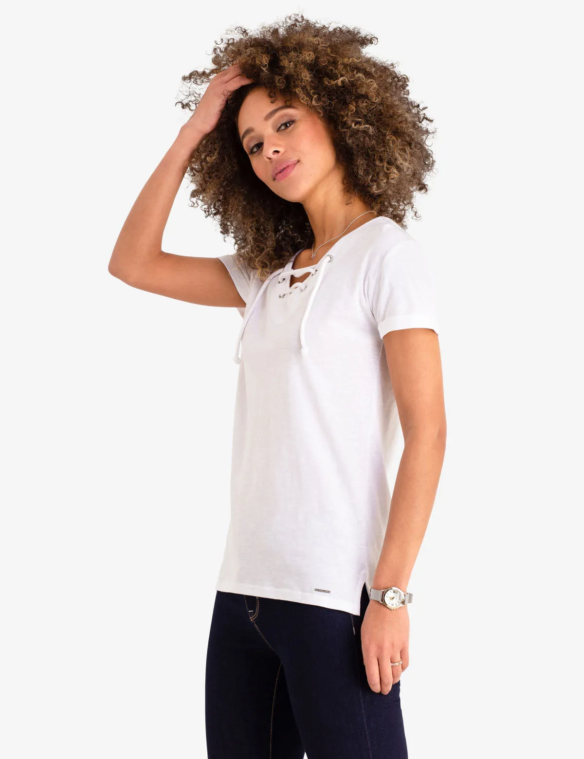 LACE UP T-SHIRT sold by U.S. Polo Assn. product image thumbnail 3