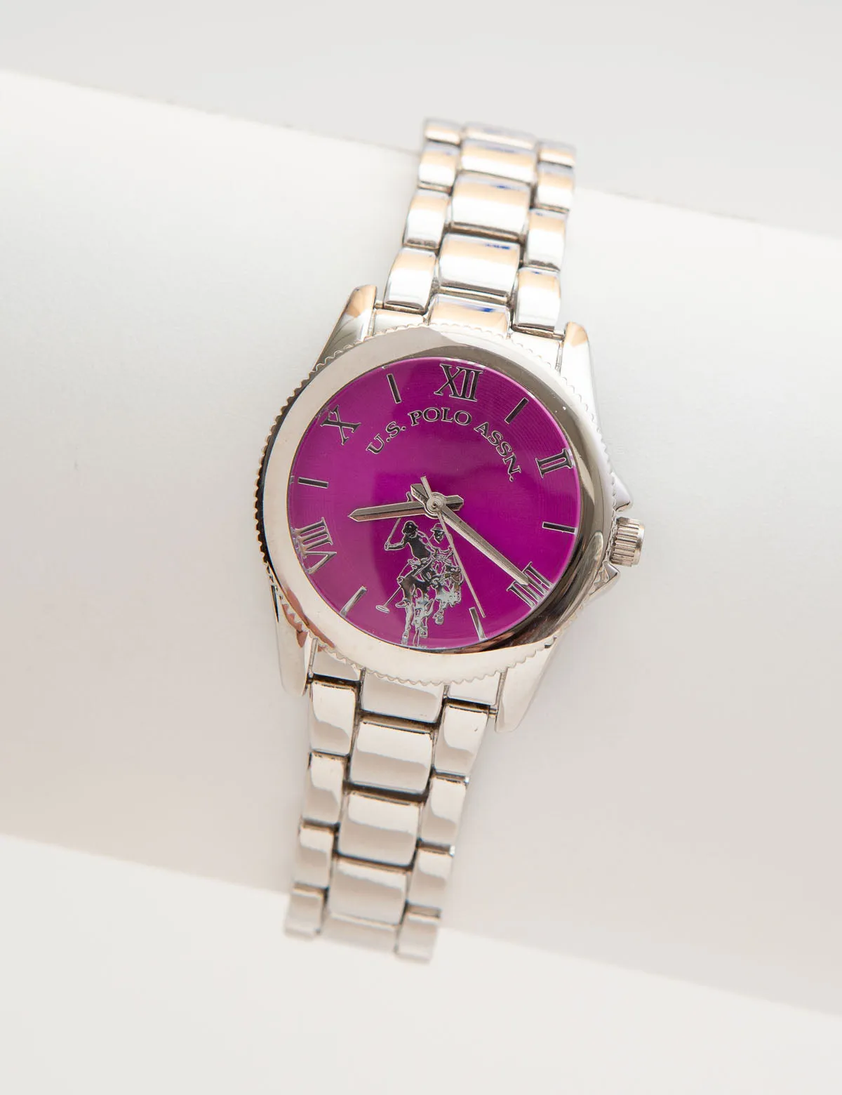 LADIES SILVERTONE BRACELET WATCH sold by U.S. Polo Assn.