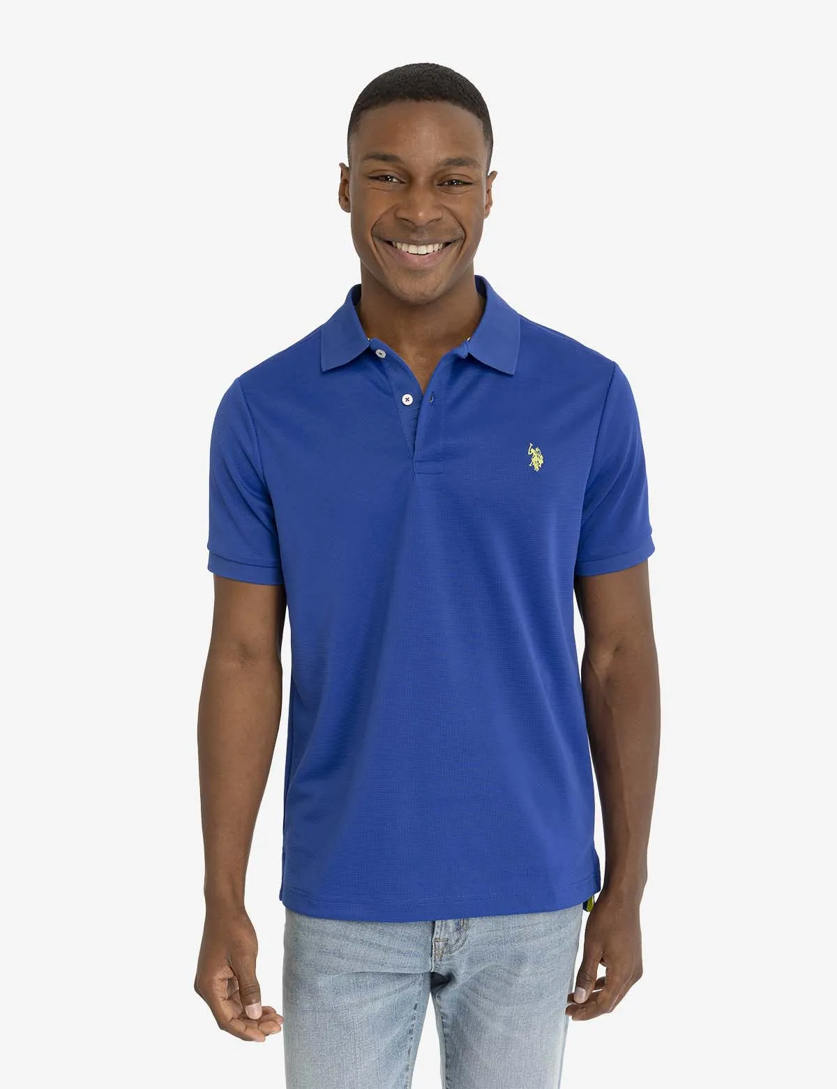 TEXTURED OTTOMAN POLO SHIRT sold by U.S. Polo Assn.
