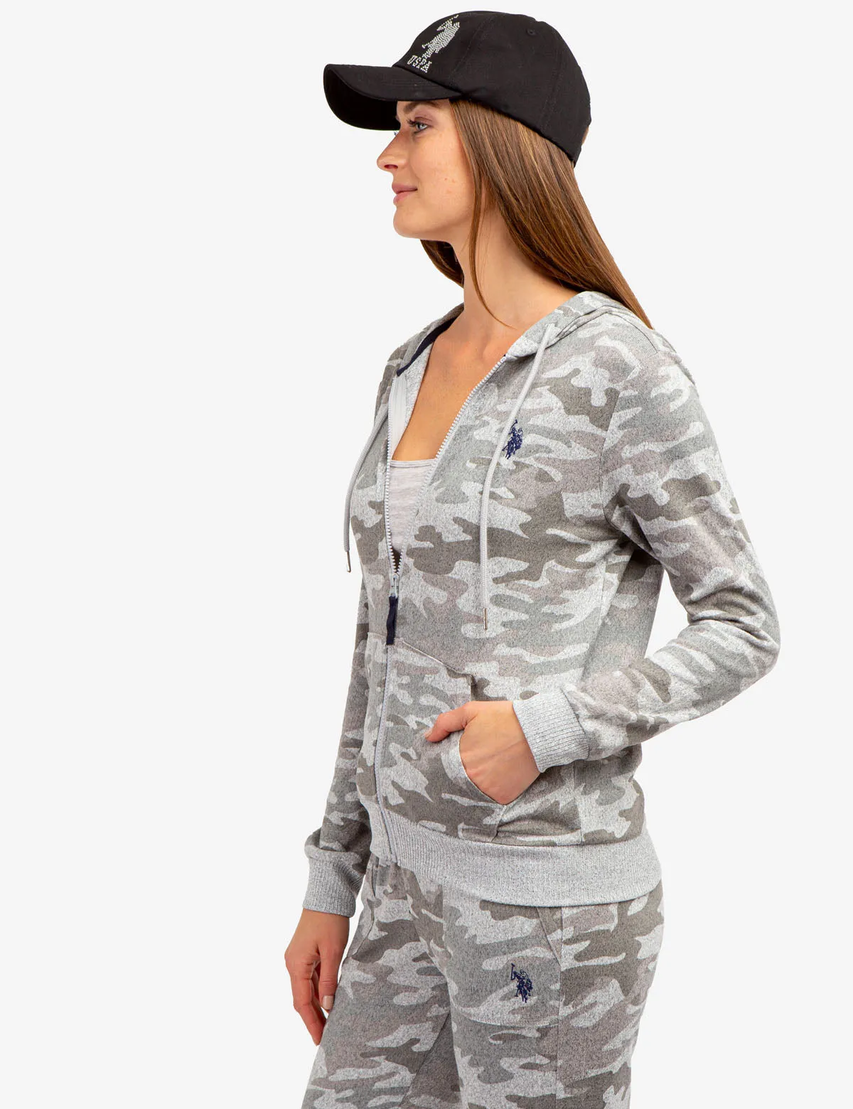 HACCI ZIP UP CAMO HOODIE sold by U.S. Polo Assn. product image thumbnail 3