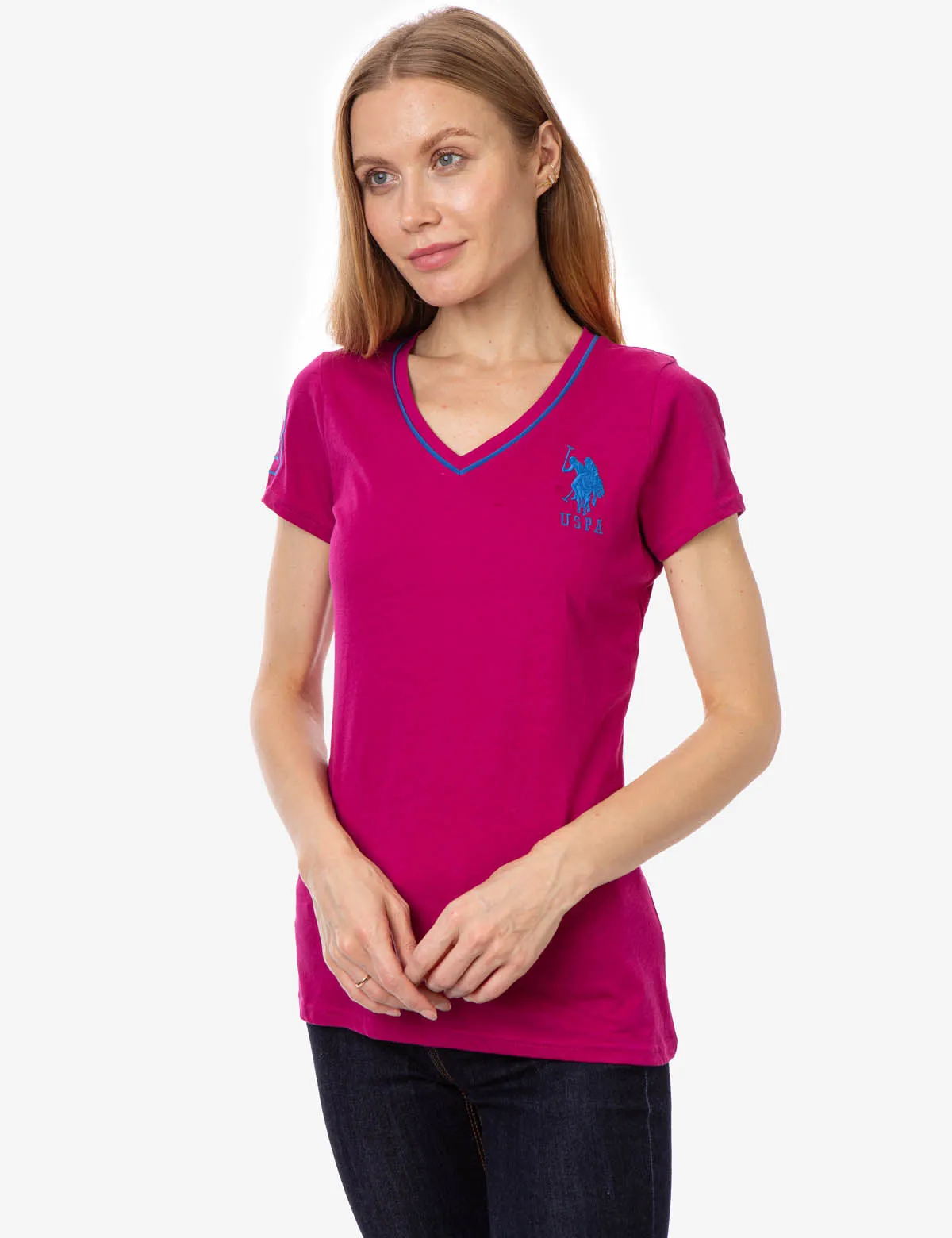 NEON V-NECK T-SHIRT sold by U.S. Polo Assn. product image thumbnail 5