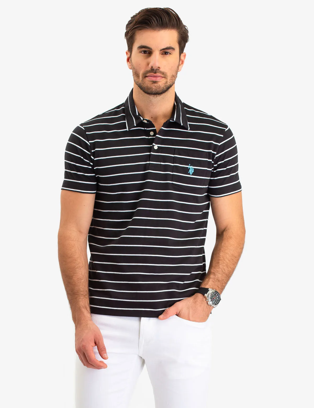STRIPED POCKET POLO SHIRT sold by U.S. Polo Assn. product image thumbnail 5