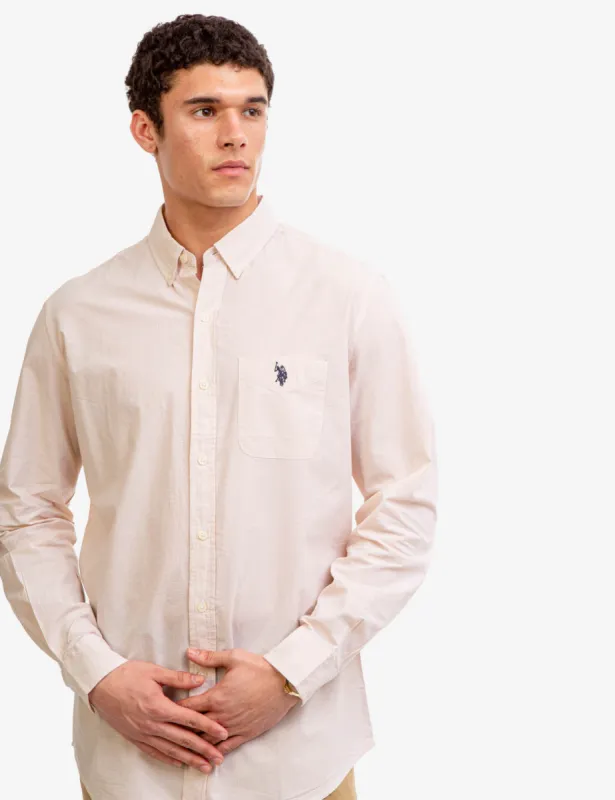 LONG SLEEVE STRETCH POPLIN SHIRT sold by U.S. Polo Assn.