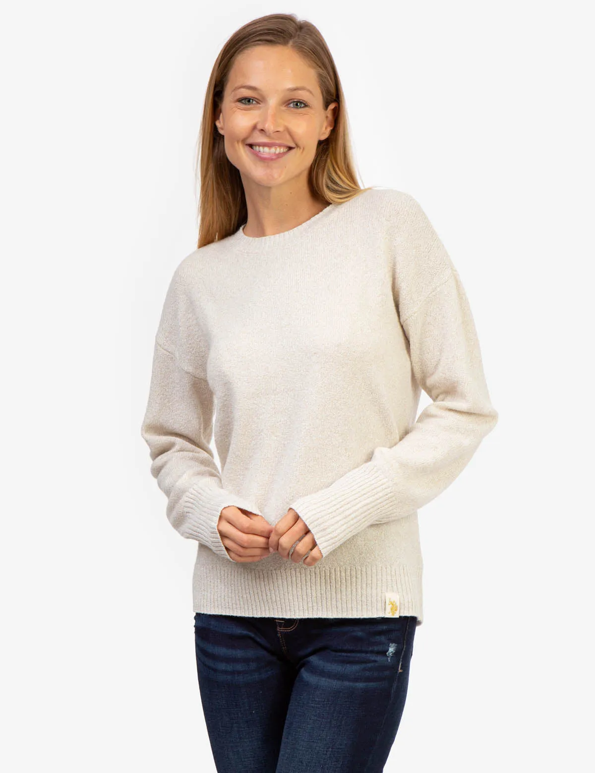 METALLIC CREW NECK SWEATER sold by U.S. Polo Assn. product image thumbnail 5
