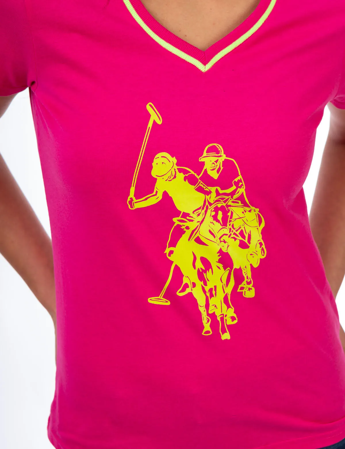 V-NECK LOGO T-SHIRT sold by U.S. Polo Assn. product image thumbnail 2