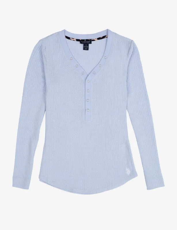 METALLIC SNAPS HENLEY made by U.S. Polo Assn.