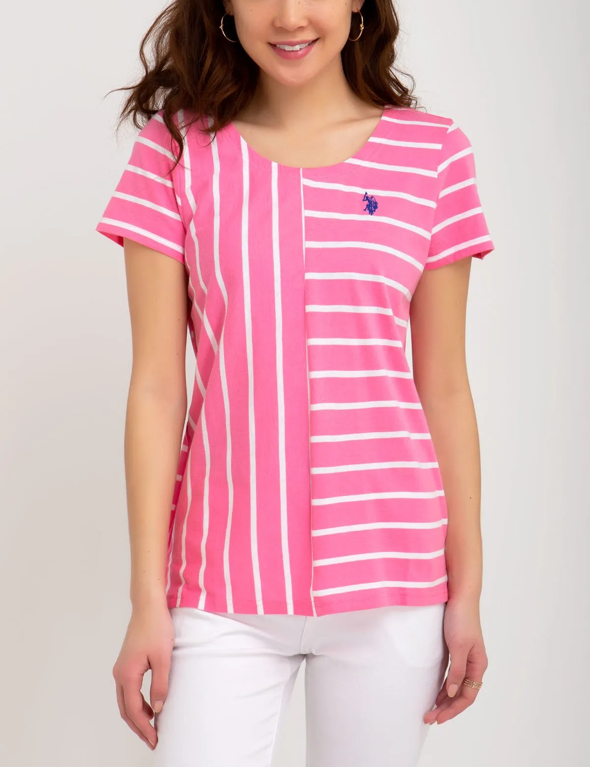 MIX STRIPED T-SHIRT sold by U.S. Polo Assn.