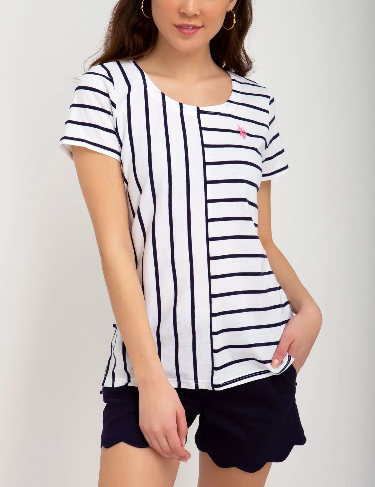 MIX STRIPED T-SHIRT sold by U.S. Polo Assn. product image thumbnail 4