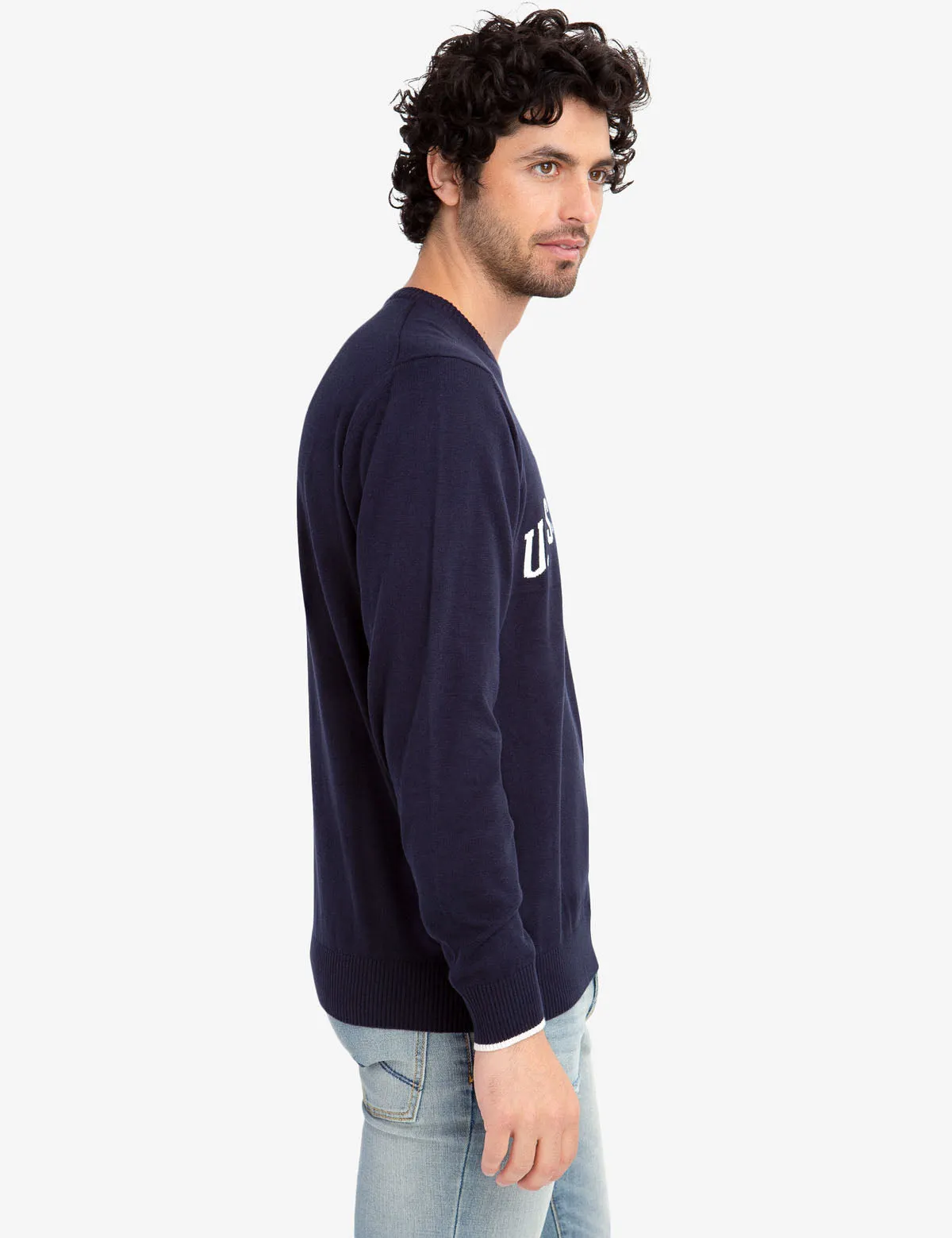 JERSEY CREW NECK SWEATER sold by U.S. Polo Assn. product image thumbnail 3