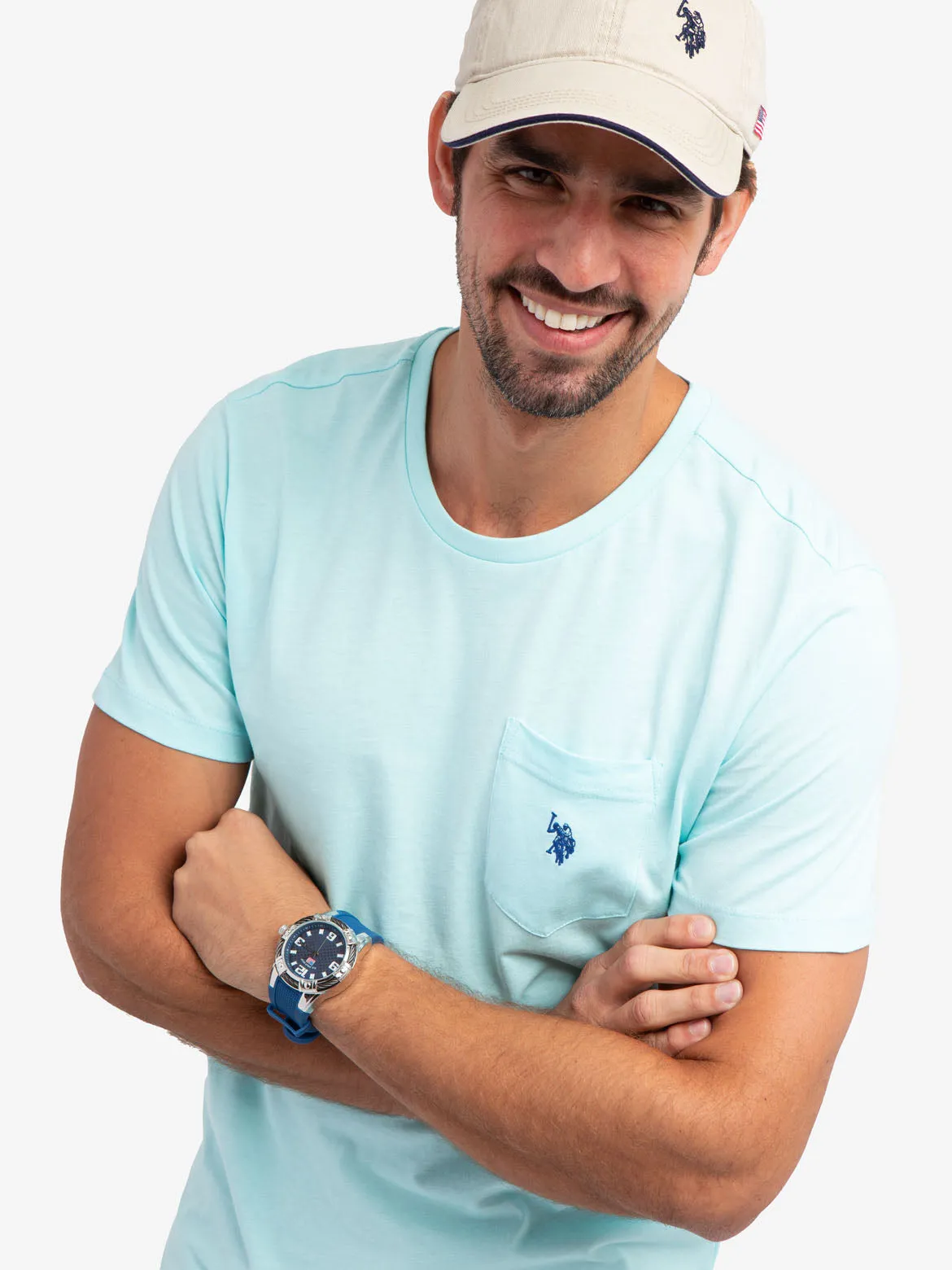 SMALL LOGO POCKET T-SHIRT sold by U.S. Polo Assn.