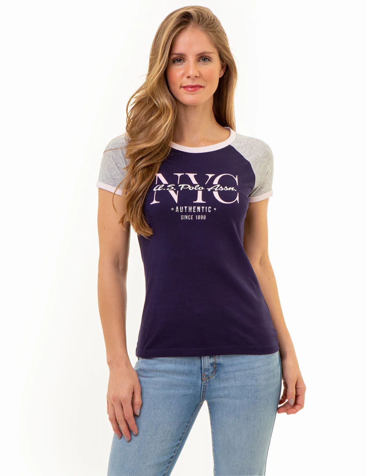 NYC RAGLAN RINGER T-SHIRT sold by U.S. Polo Assn.