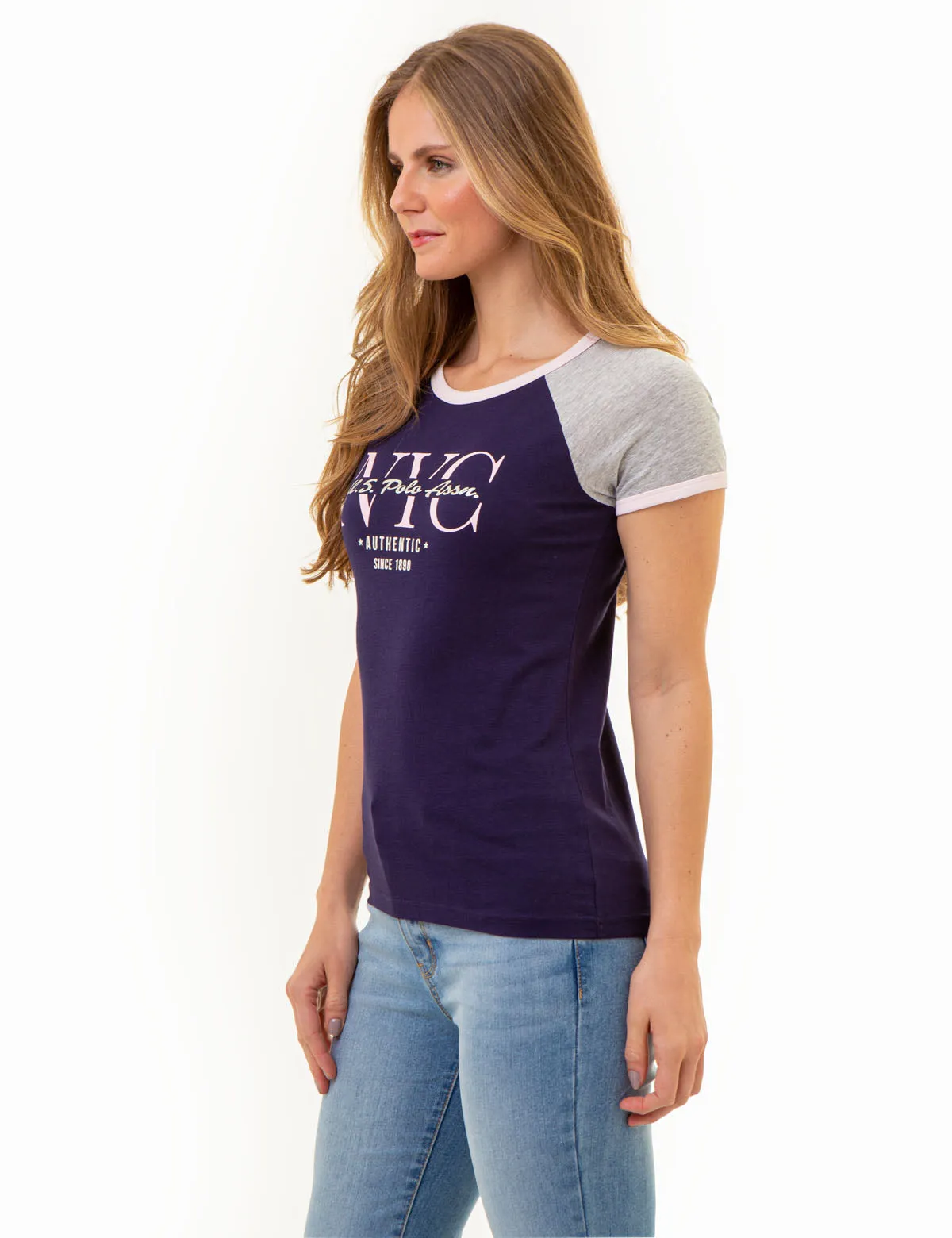 NYC RAGLAN RINGER T-SHIRT sold by U.S. Polo Assn. product image thumbnail 3