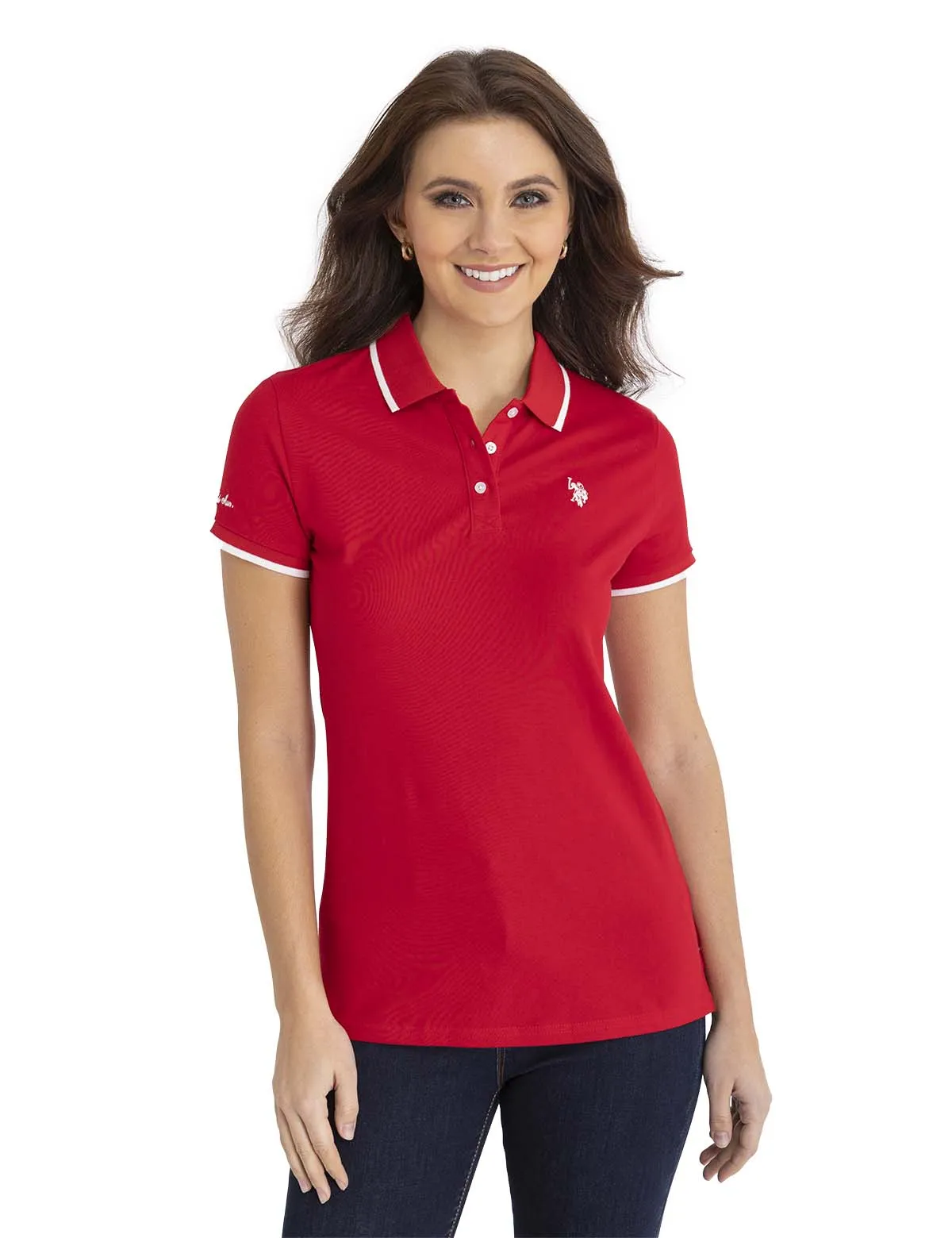 TIPPED SOLID POLO SHIRT sold by U.S. Polo Assn.