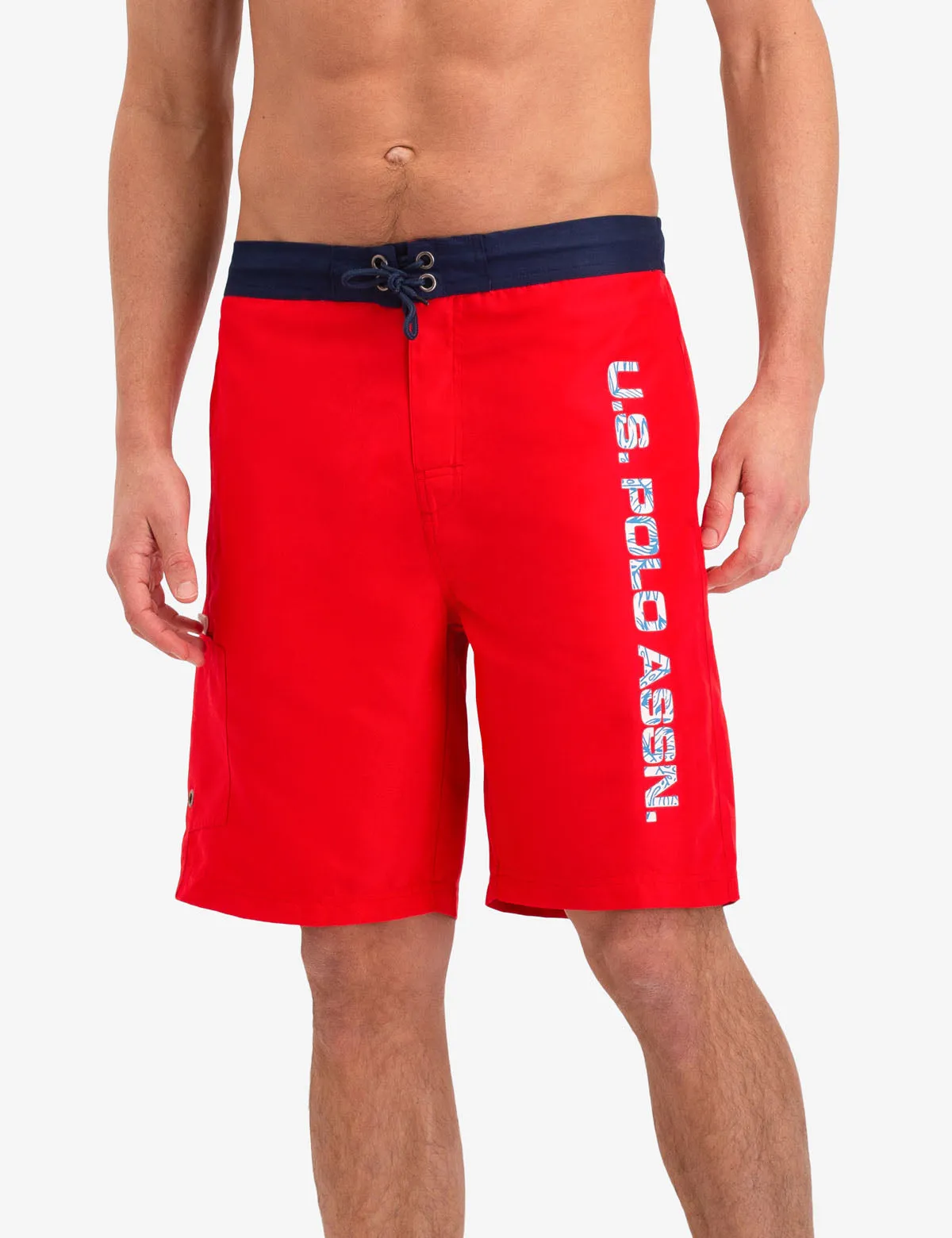 LOGO PRINT SWIM TRUNKS sold by U.S. Polo Assn.