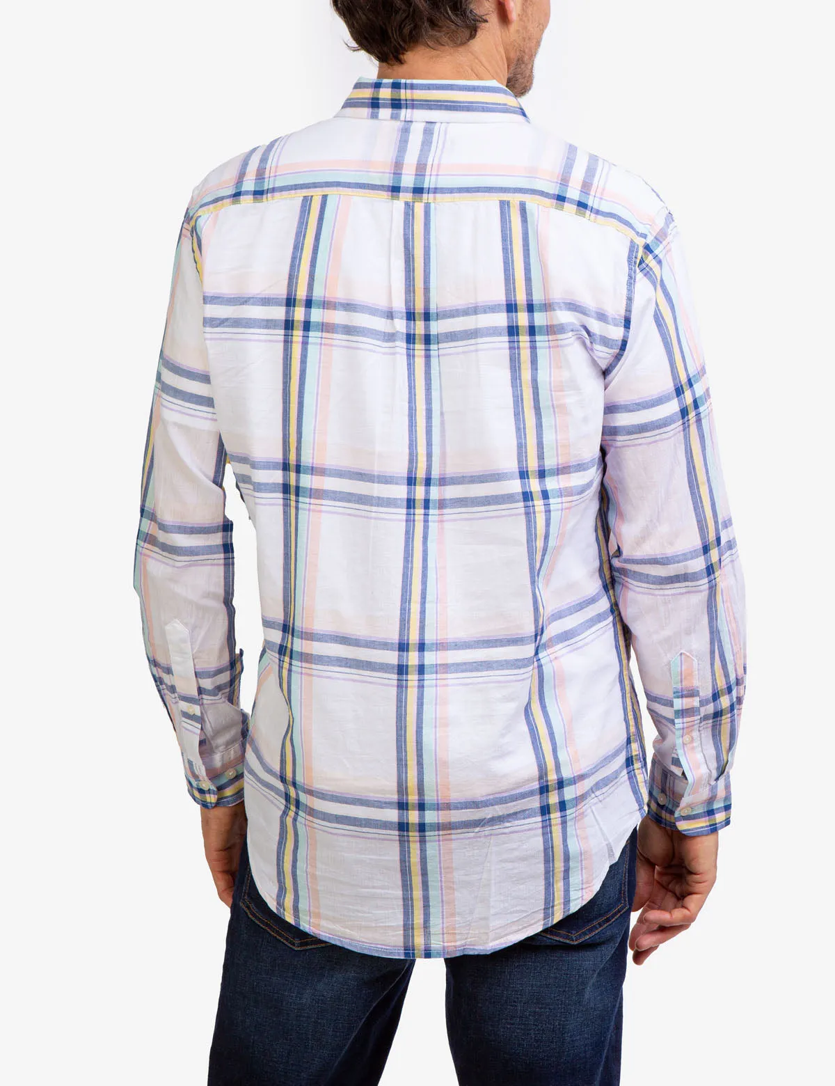 PLAID MADRAS LONG SLEEVE SHIRT sold by U.S. Polo Assn. product image thumbnail 4