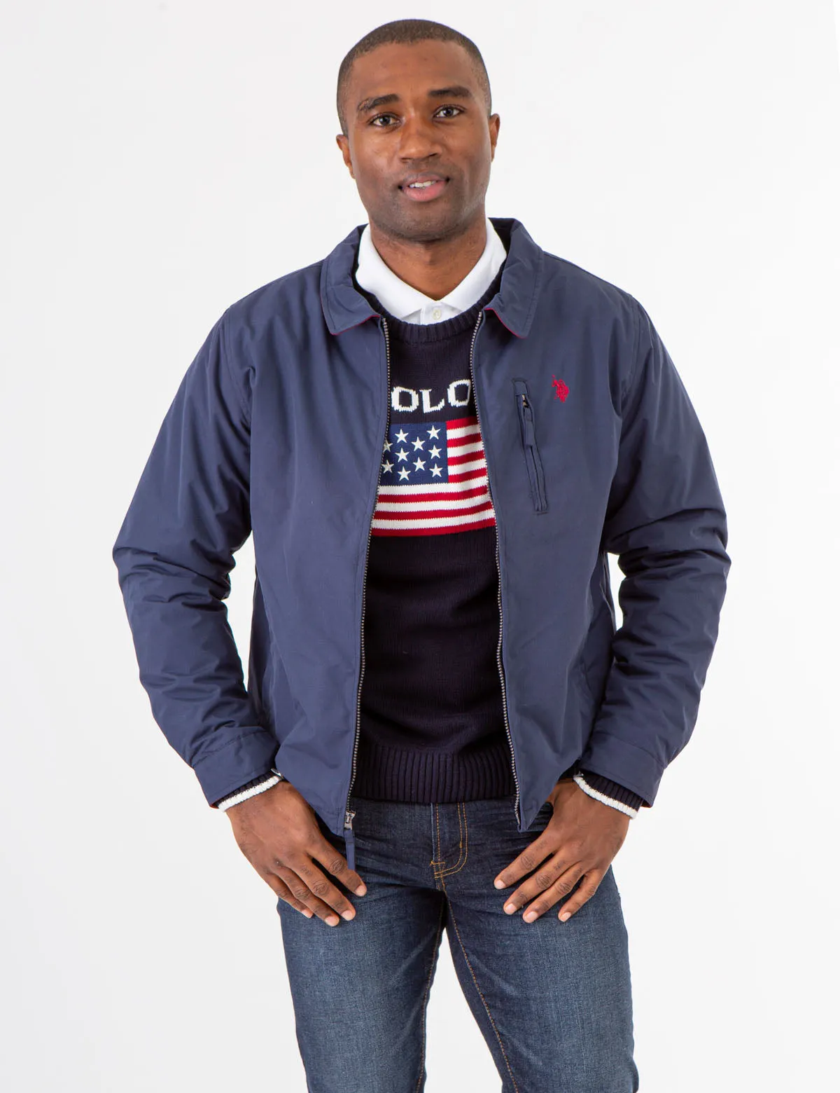 MICRO FLEECE GOLF JACKET sold by U.S. Polo Assn.