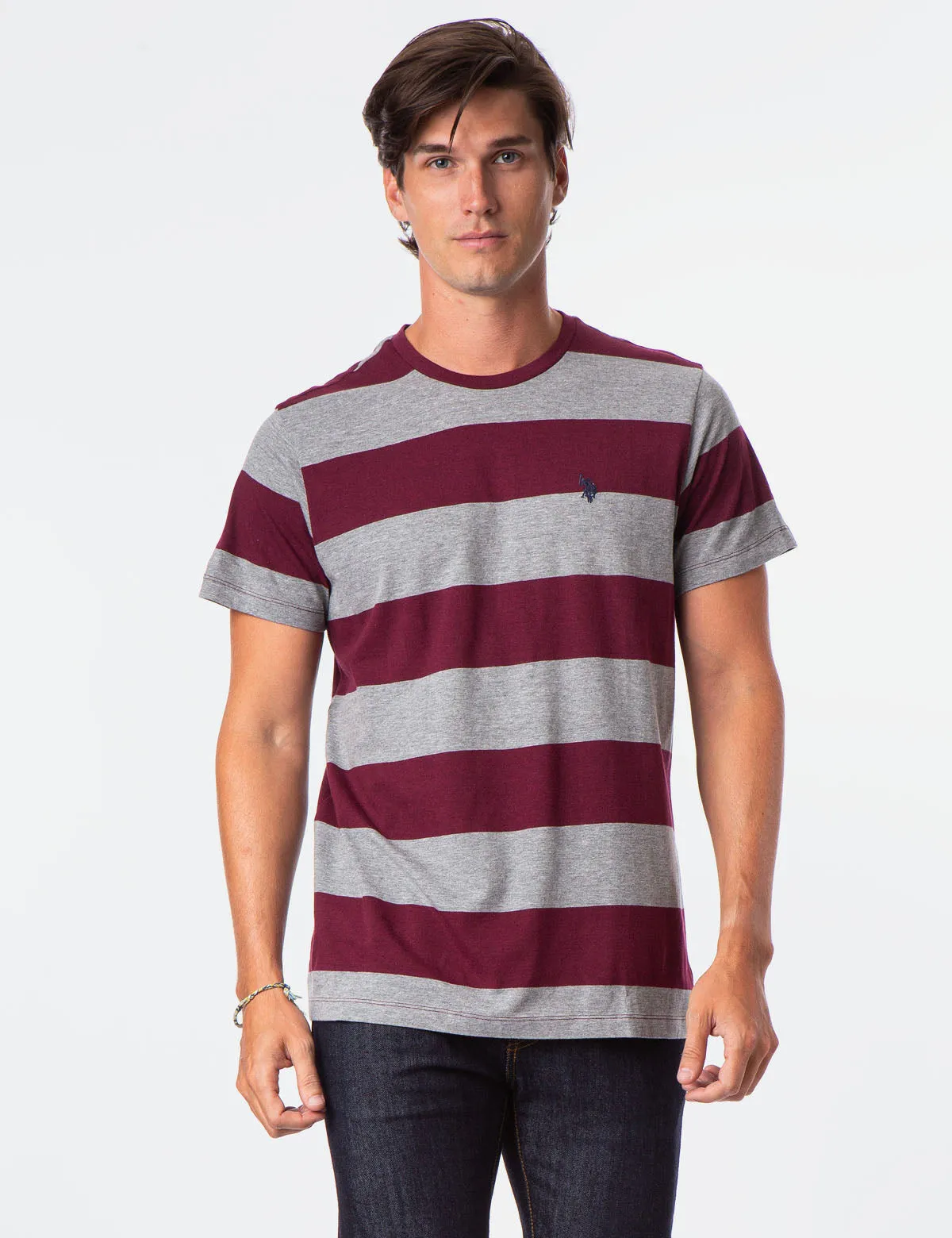 RUGBY STRIPED T-SHIRT sold by U.S. Polo Assn.